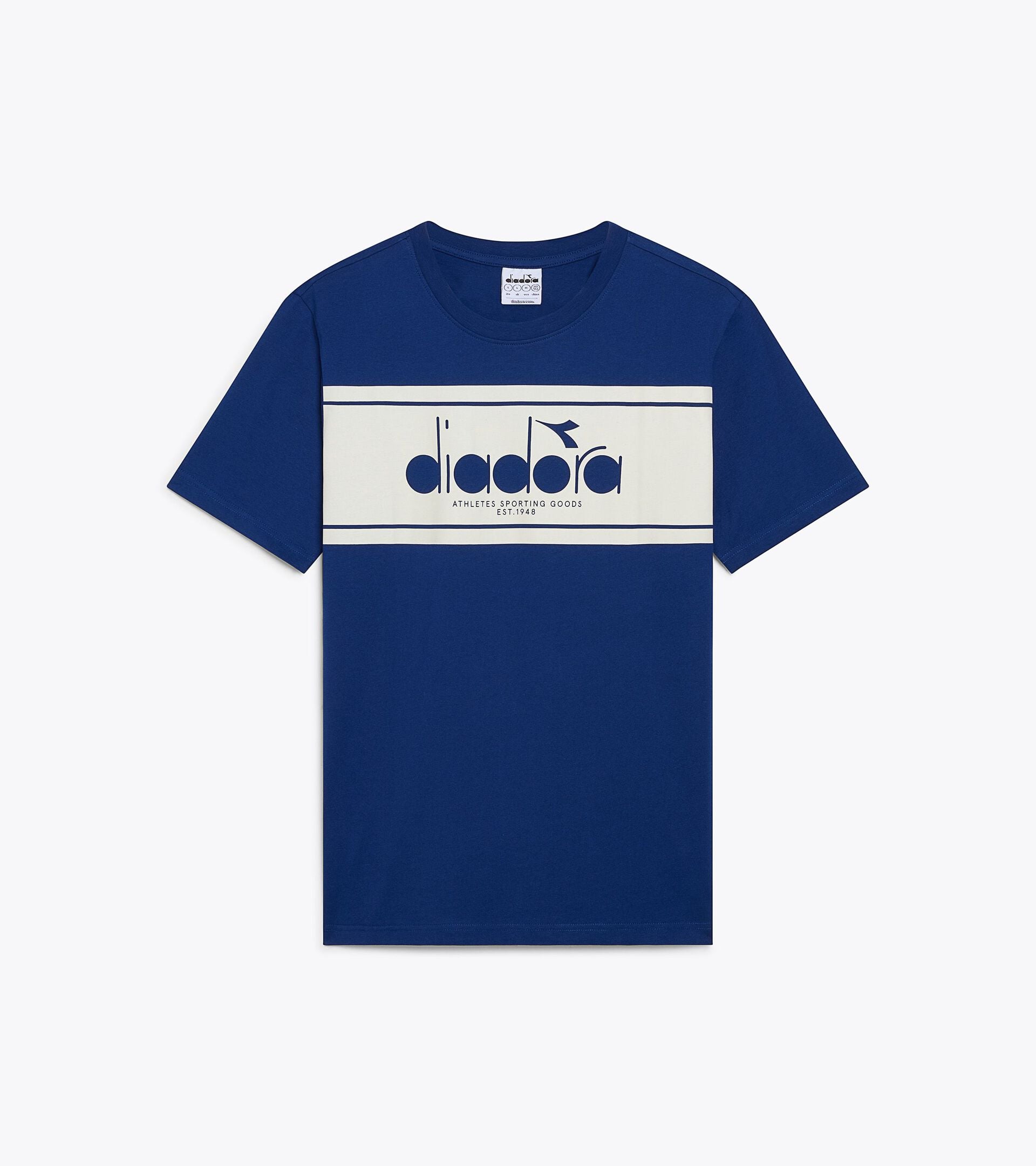 T-Shirt mit kurzen &Auml;rmeln - Regular Fit - Herren LOGO SPECTRA SS T-SHIRT ESTATE BLUE/WHISPER WHITE - Diadora