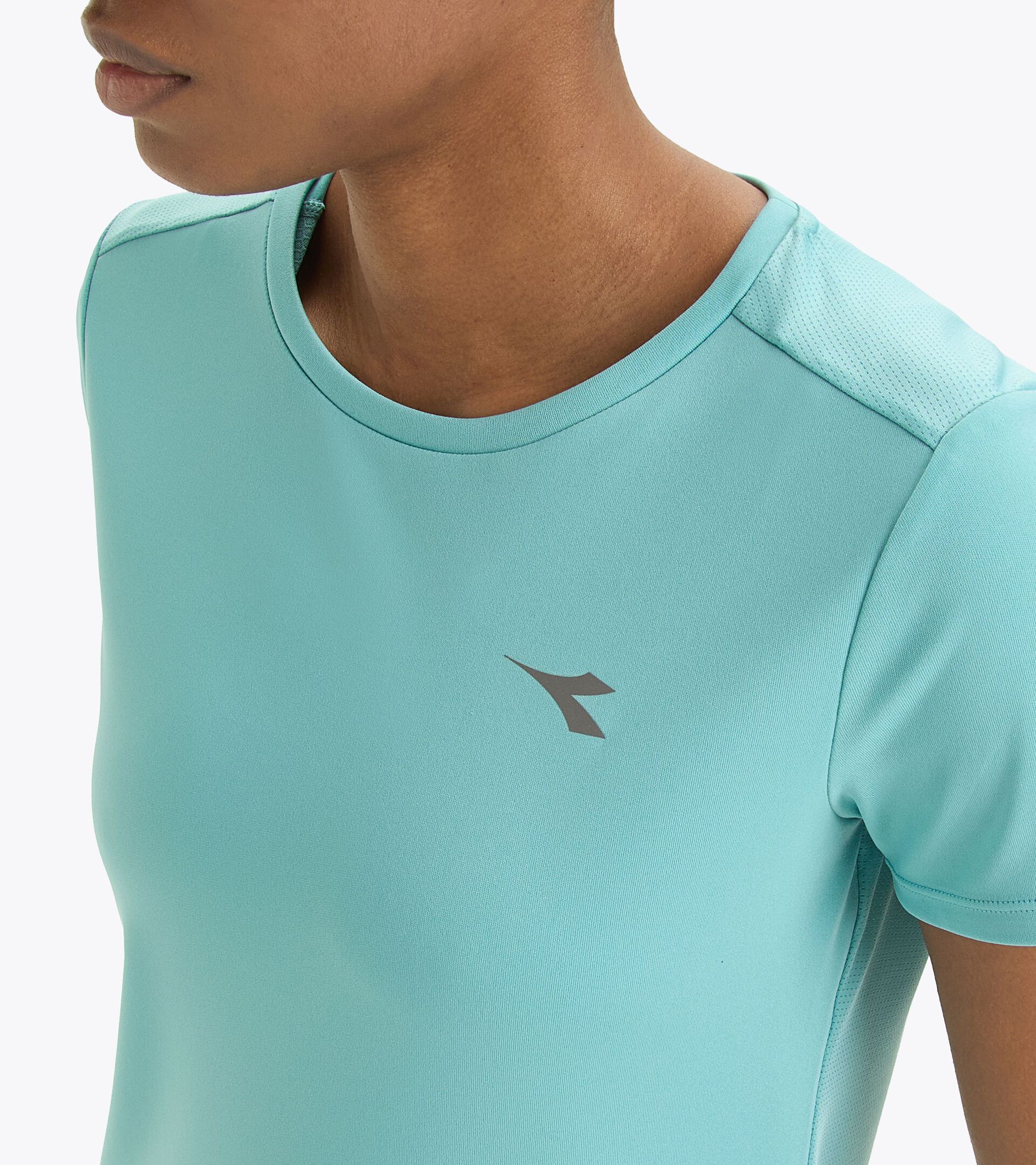 Sports t-shirt - Women L. SS T-SHIRT RUN DUSTY TURQUOISE - Diadora