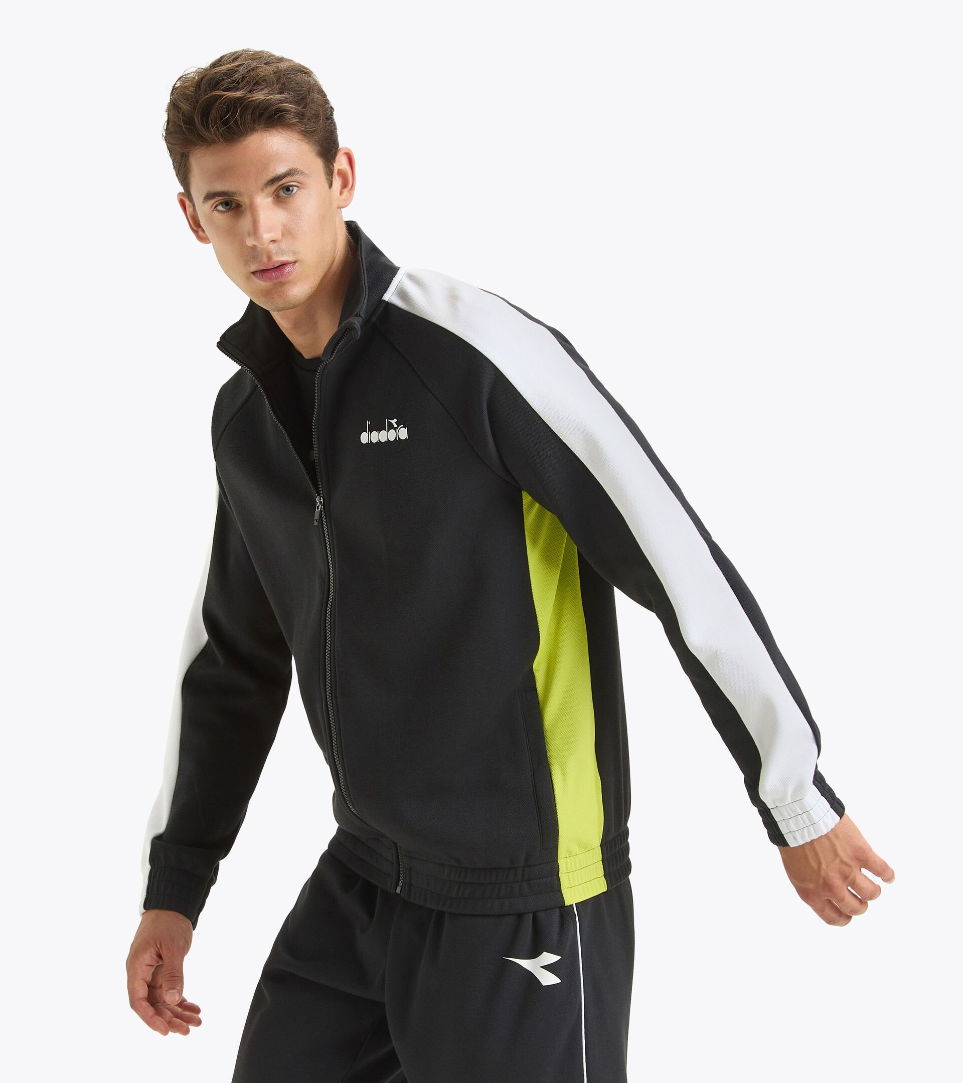 Tennis jacket - Men FZ JACKET BLACK - Diadora