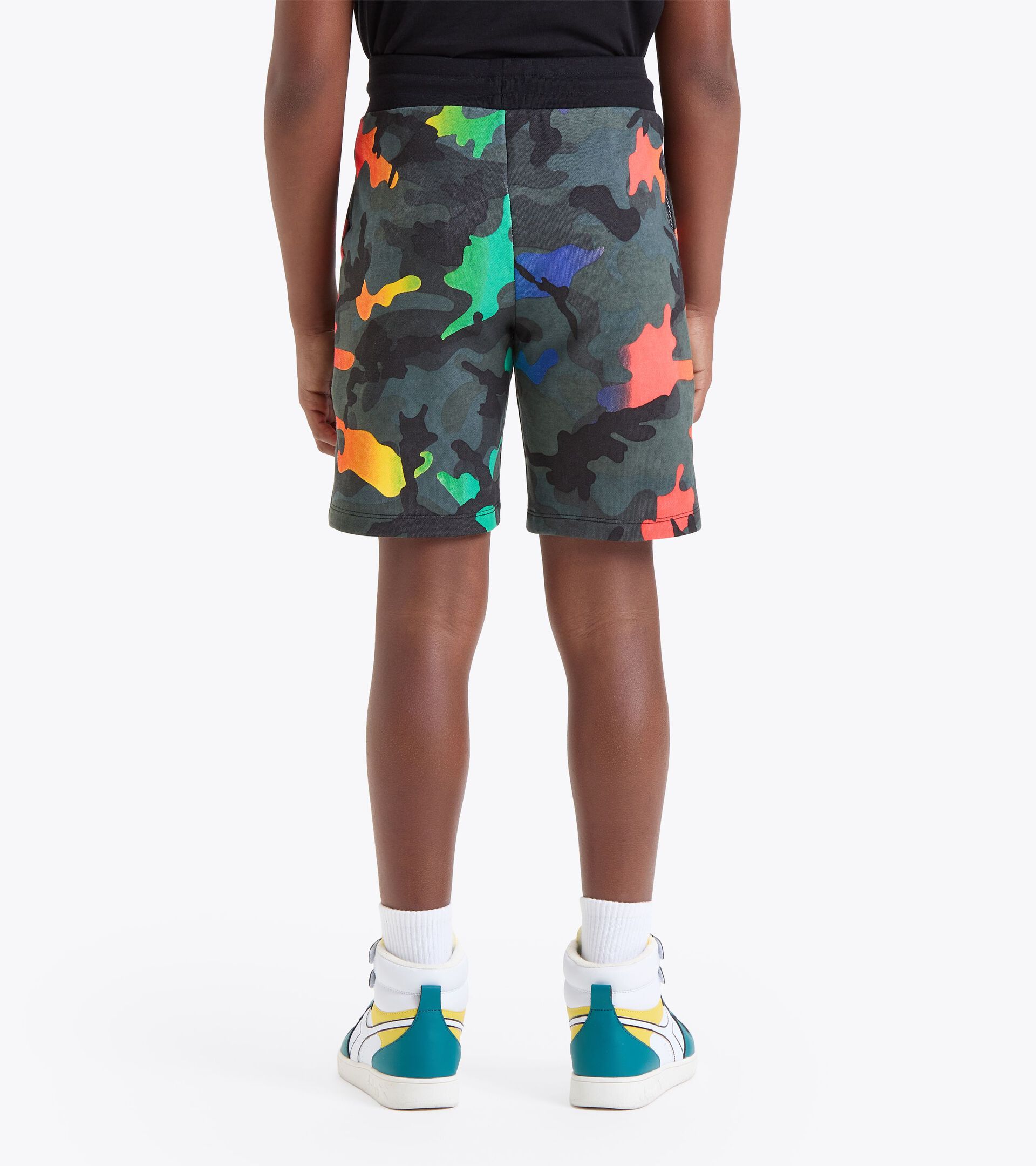 Short camouflage - Garçon JB.BERMUDA MULTICOLOR MULTICOLORE PARTOUT - Diadora