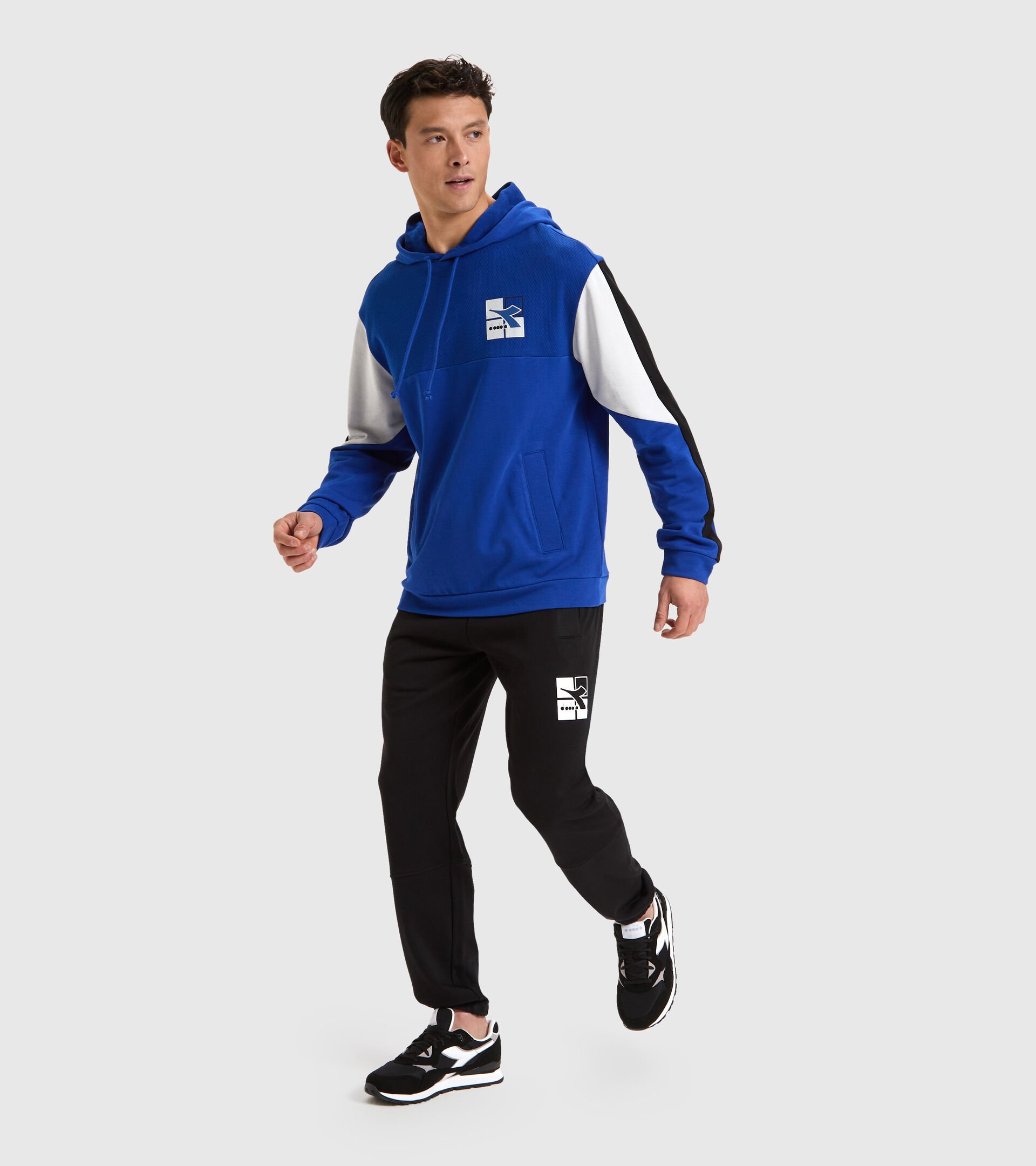 Cotton sweatshirt - Men HOODIE SWEAT WEAVE TRUE BLUE - Diadora