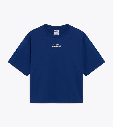 Short-sleeved T-shirt - Regular fit - Women's L. T-SHIRT SS LOGO SALTIRE NAVY - Diadora