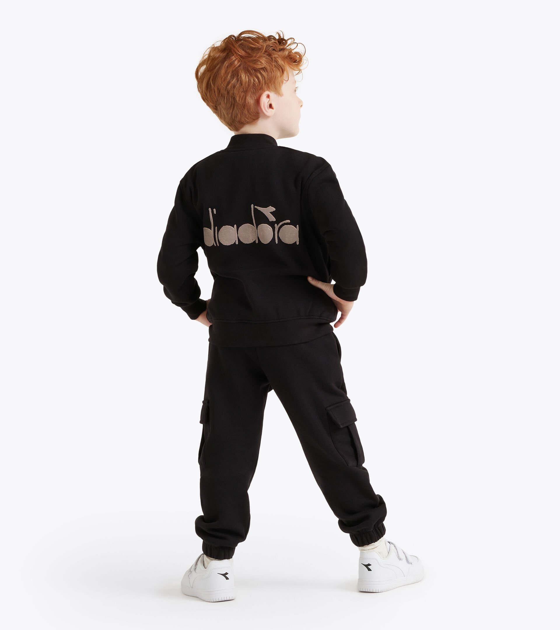 Sportanzug - Jungen JB. TRACKSUIT FZ FRIENDLY TEAM TD SCHWARZ - Diadora