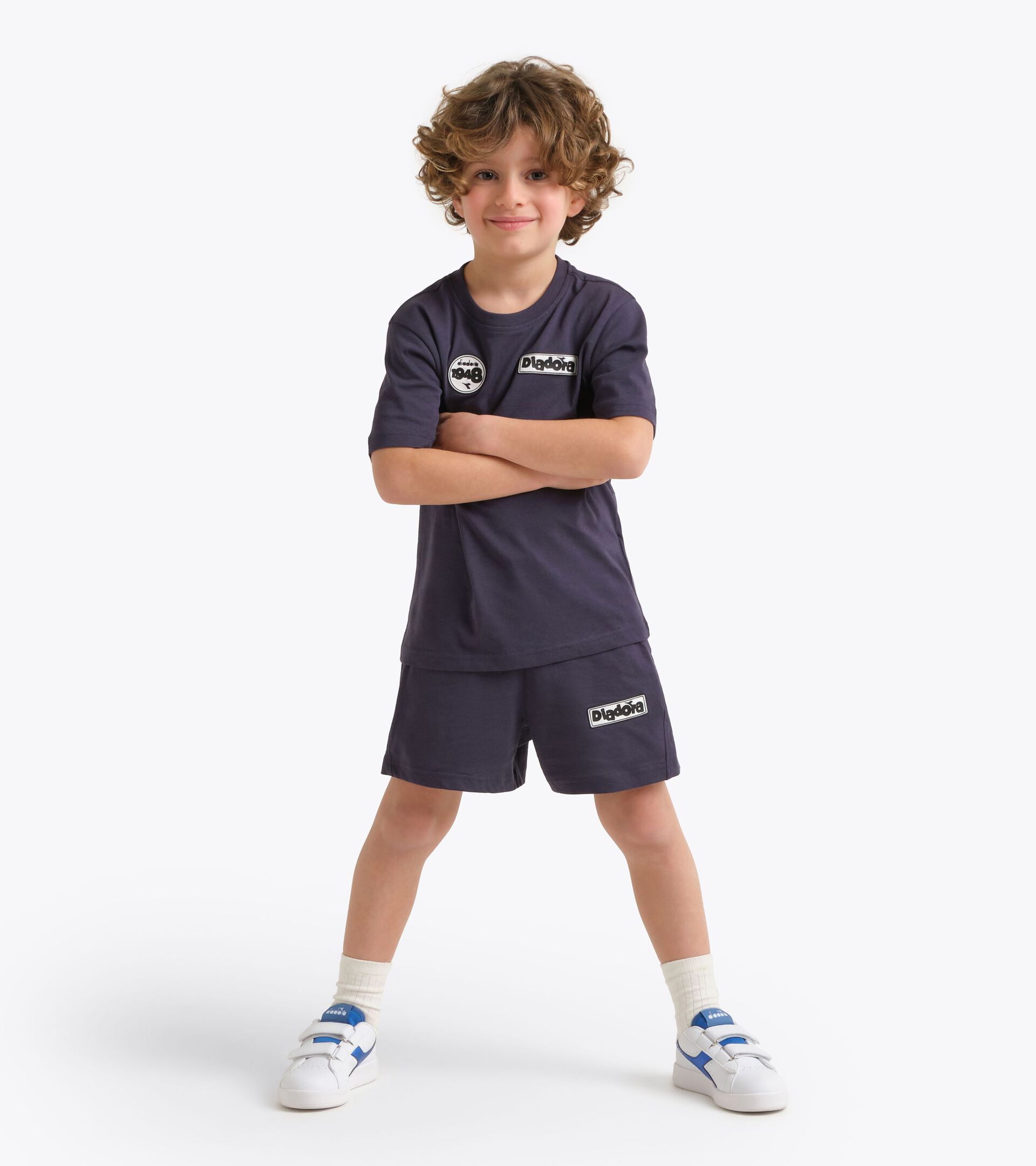 Sports set - T-shirt and shorts - Boys
 JB. SET  ESS. SPORTS I SS BLUE DENIM - Diadora