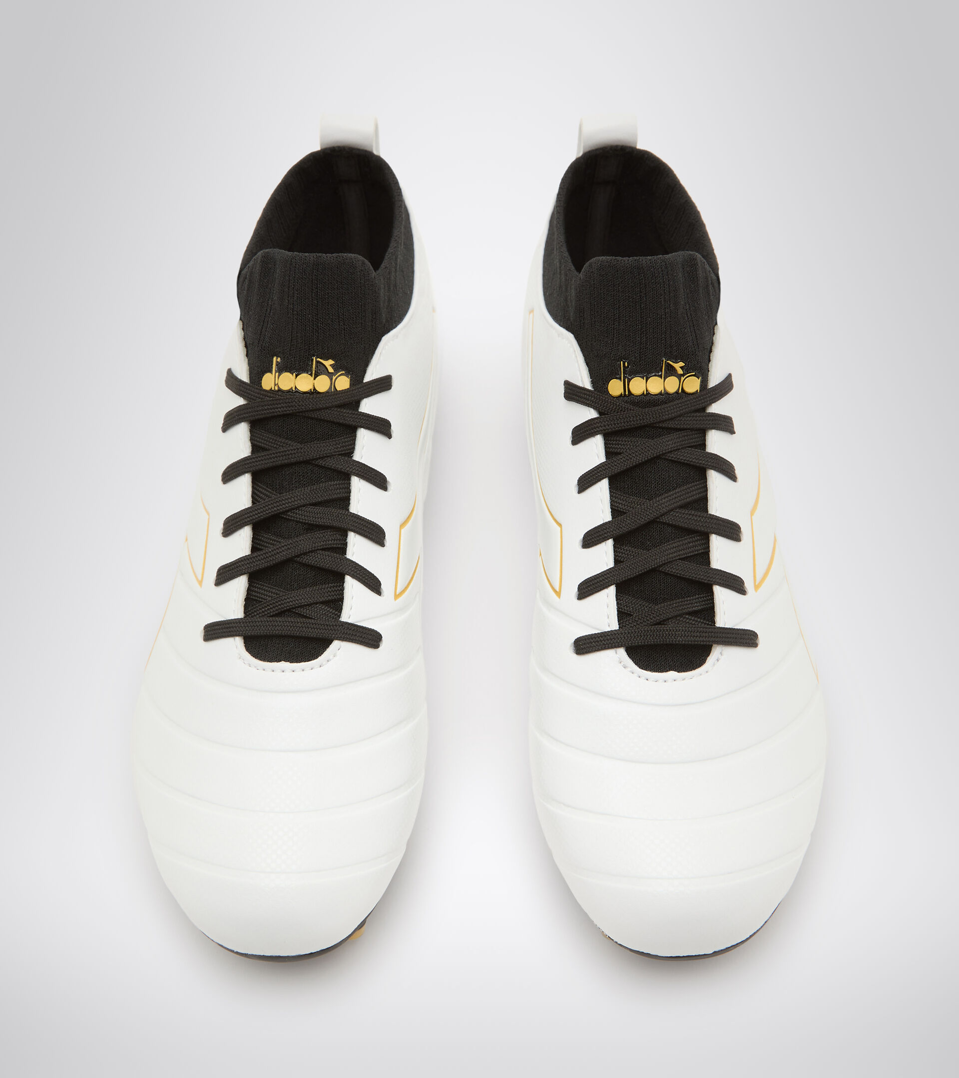 Firm ground football boot BRASIL ELITE R LP12 WHITE/GOLD - Diadora