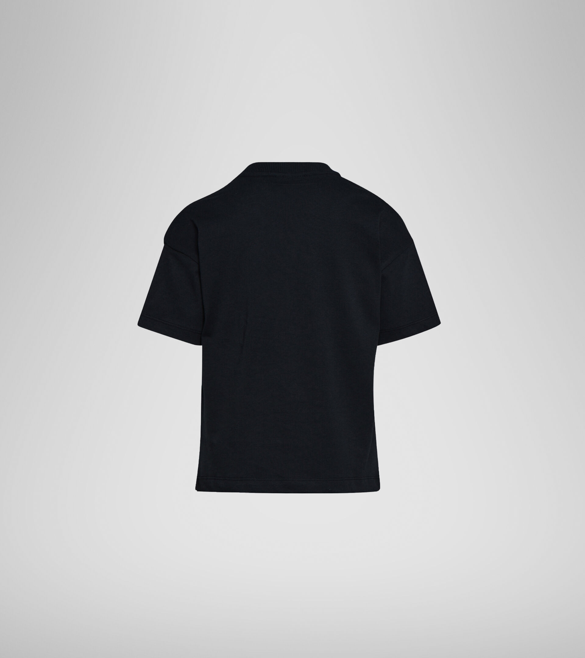 T-shirt with logo - Boys and girls JU. T-SHIRT SS ELEMENTS BLACK - Diadora