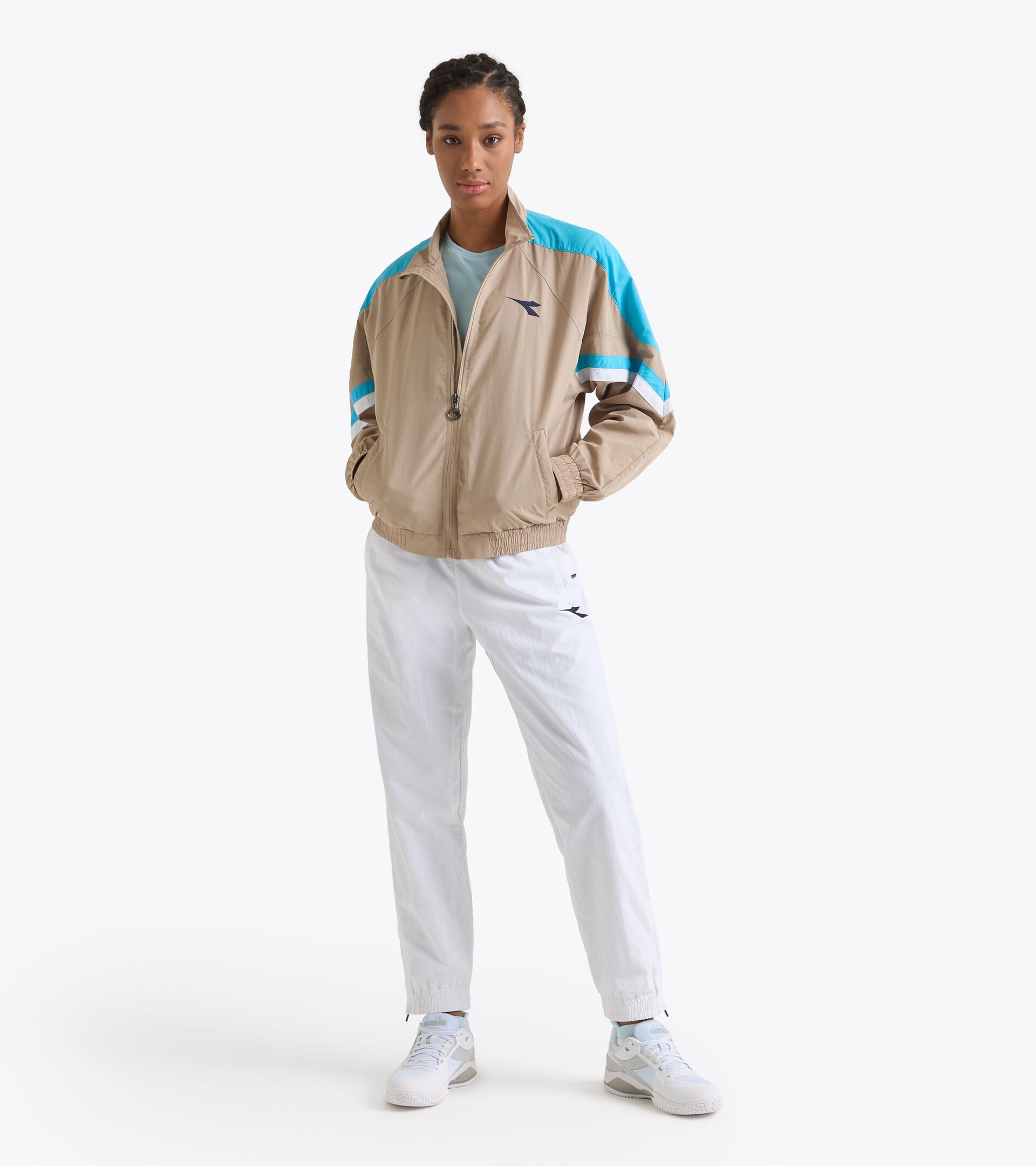 Tennis Jacket made of taslan - Competition - All-Gender
 U. TRACK PANTS ICON OPTICAL WHITE - Diadora