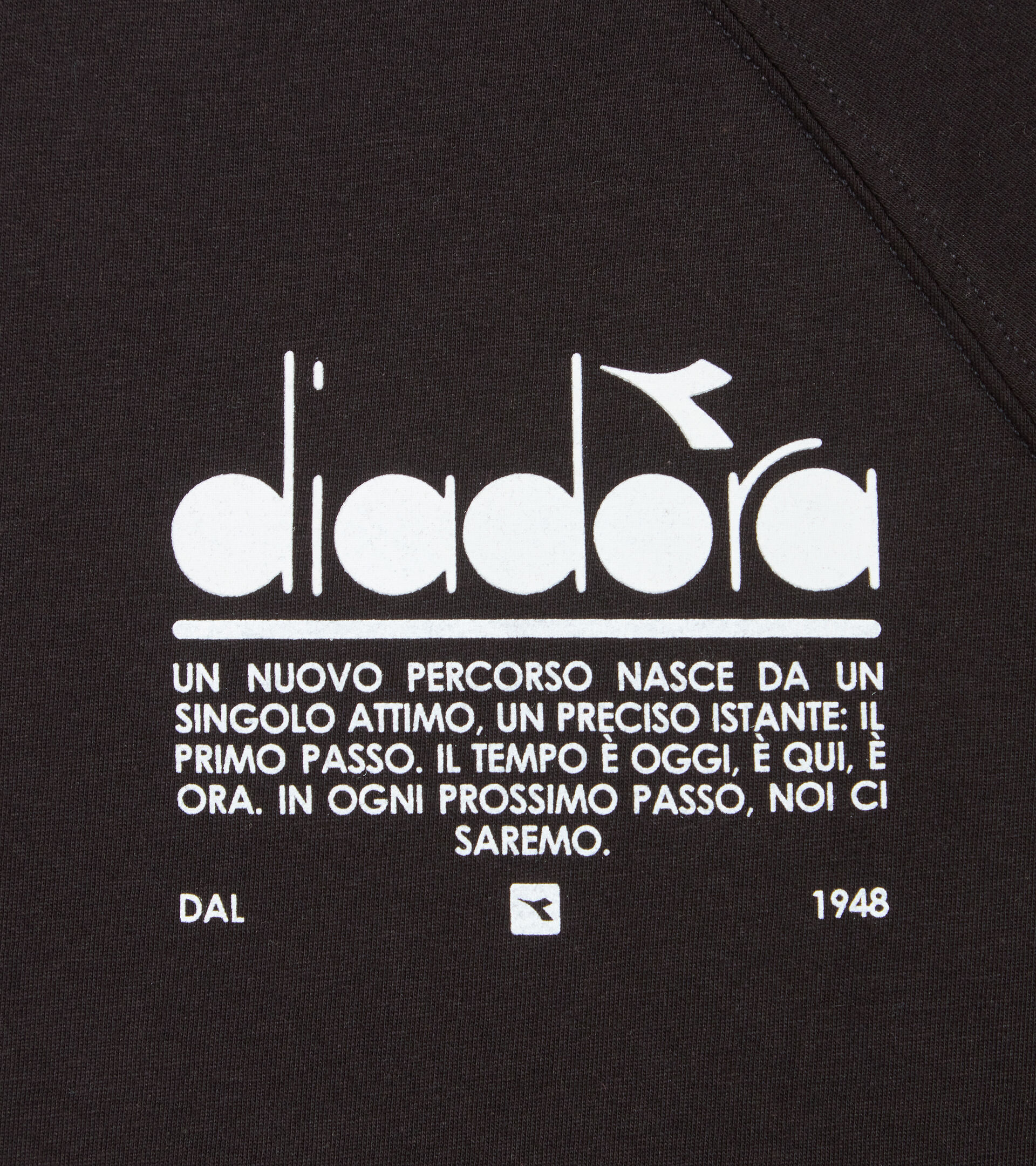 Cotton T-shirt - Women L. T-SHIRT SS MANIFESTO BLACK - Diadora