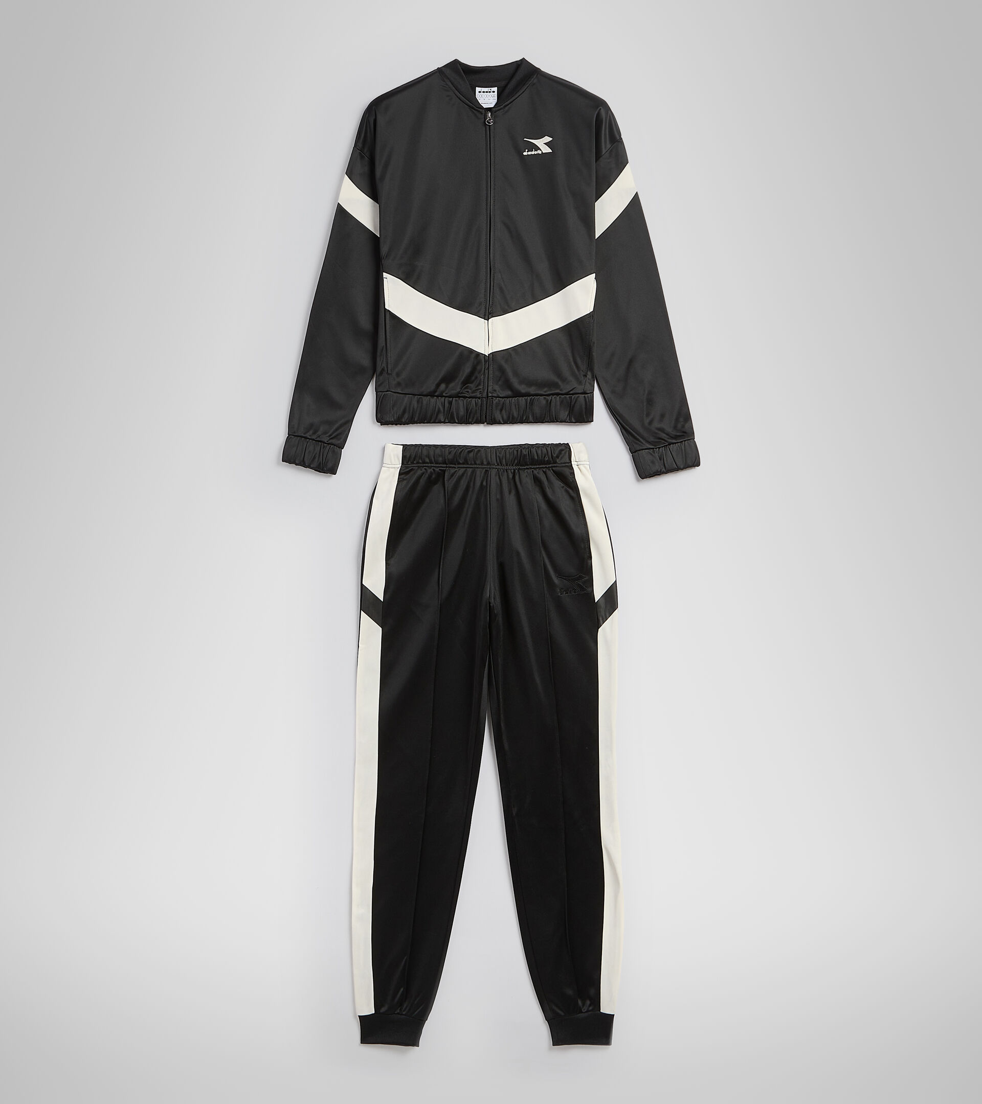 Tracksuit - Women L.TRACKSUIT FZ CHROMIA BLACK - Diadora