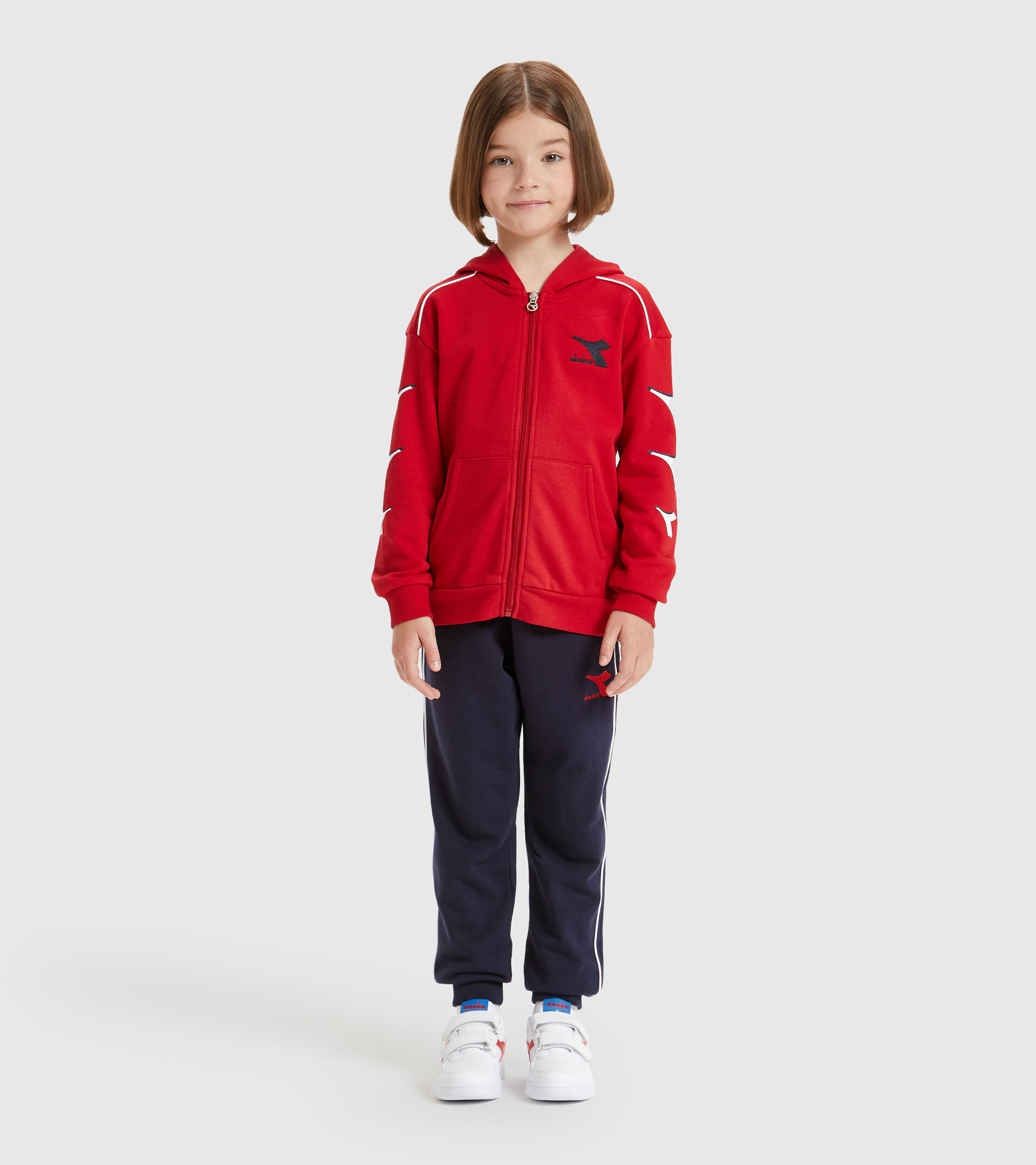 Tracksuit - Kids JU.HD FZ TRACKSUIT CUBIC TANGO RED - Diadora