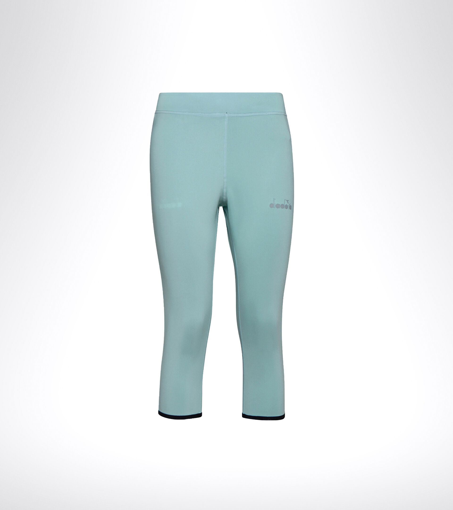 Running leggings - Women L. 3/4 REVERSIBLE TIGHTS BE ONE BLUE TINT/BLACK - Diadora