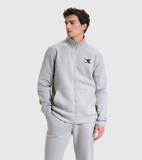 Crew-neck sweatshirt - Men SWEAT FZ CORE GRAY MOUSE - Diadora
