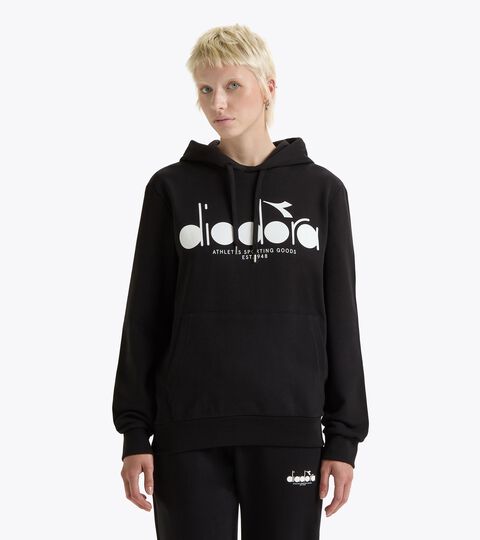 Color block hoodie - All-Gender HOODIE LOGO BLACK - Diadora