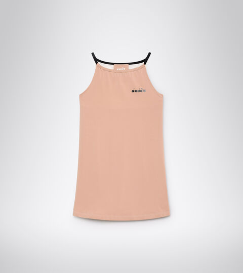 L. DRESS CLAY, MAHOGANY ROSE/WHISPER WHITE Tennis dress - Women L. DRESS CLAY MAHOGANY ROSE/WHISPER WHITE - Diadora