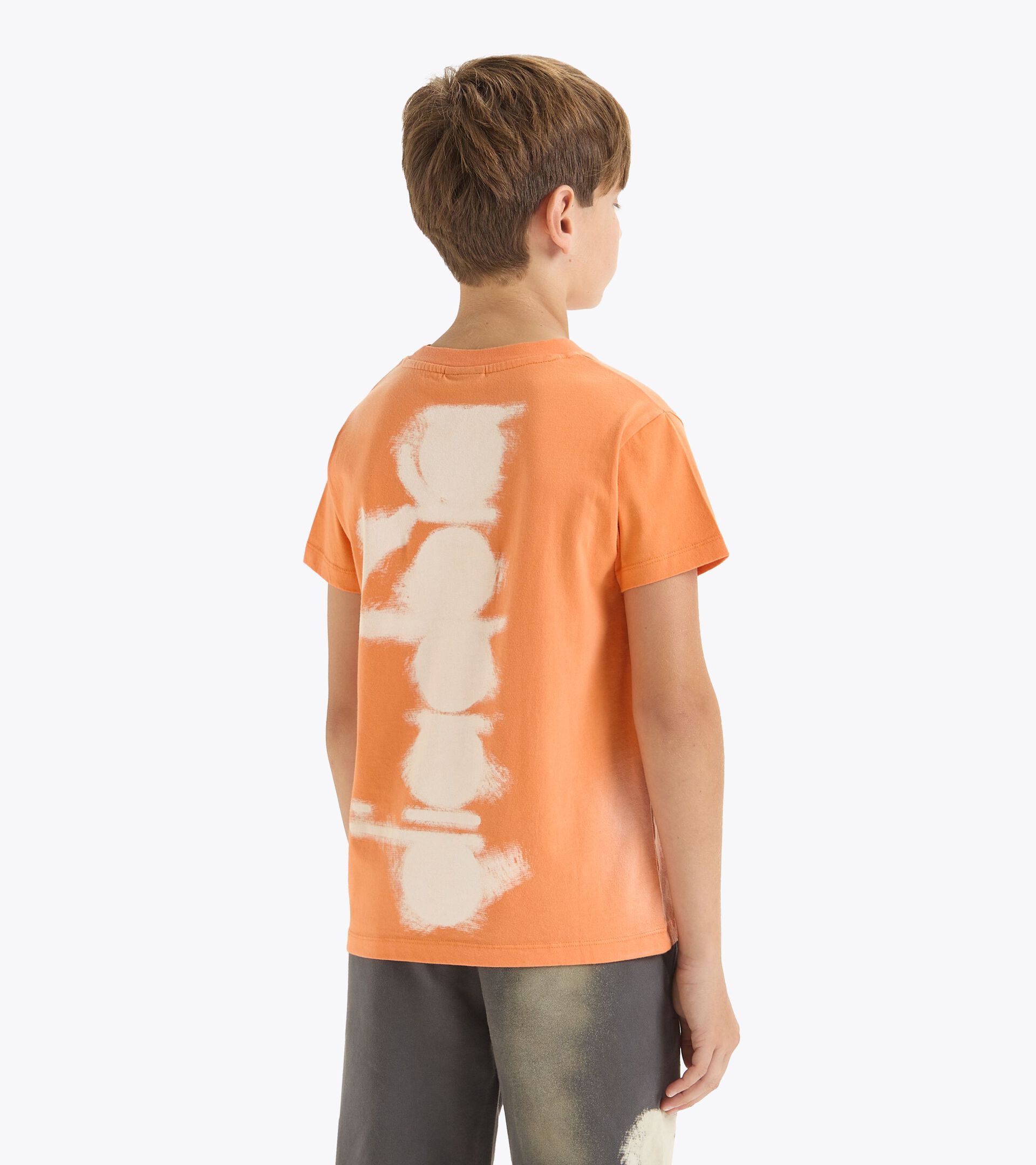T-shirt - Boy JB.T-SHIRT SS LOGO FADED LIGHT ORANGE - Diadora