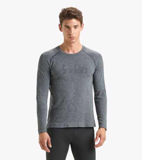 Long-sleeved thermal shirt - Men LS T-SHIRT SKIN FRIENDLY BLACK - Diadora