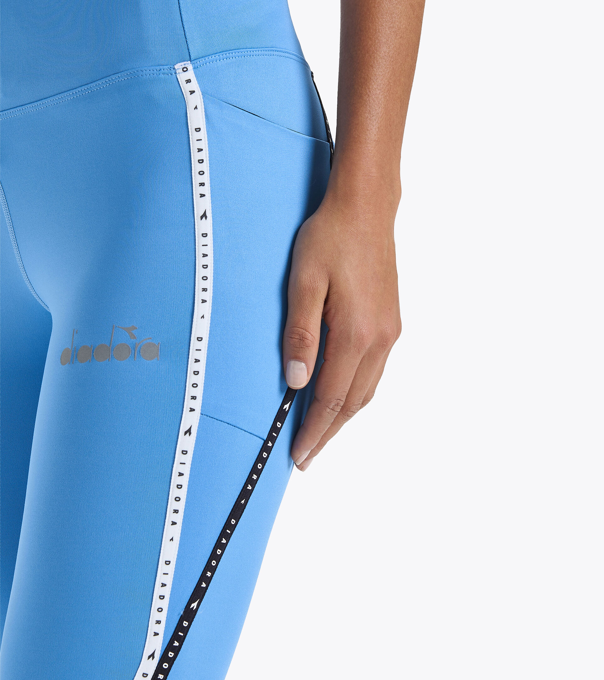 Leggings de running 3/4 - Femme L. 3/4 TIGHTS BE ONE POCKETS BONNIE BLEU - Diadora