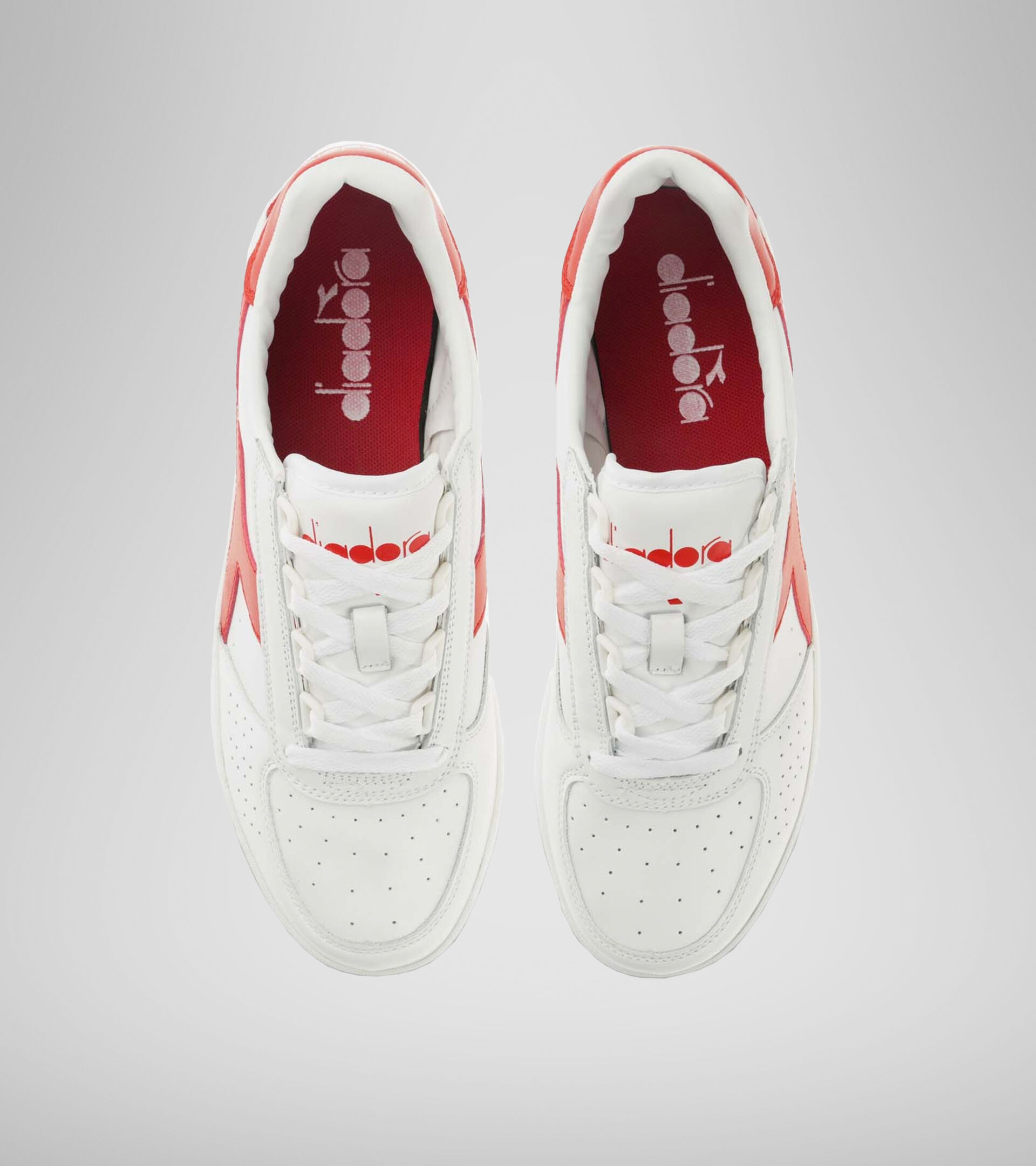 Sports shoe - Unisex B. ELITE WHITE/FERRARI RED ITALY - Diadora