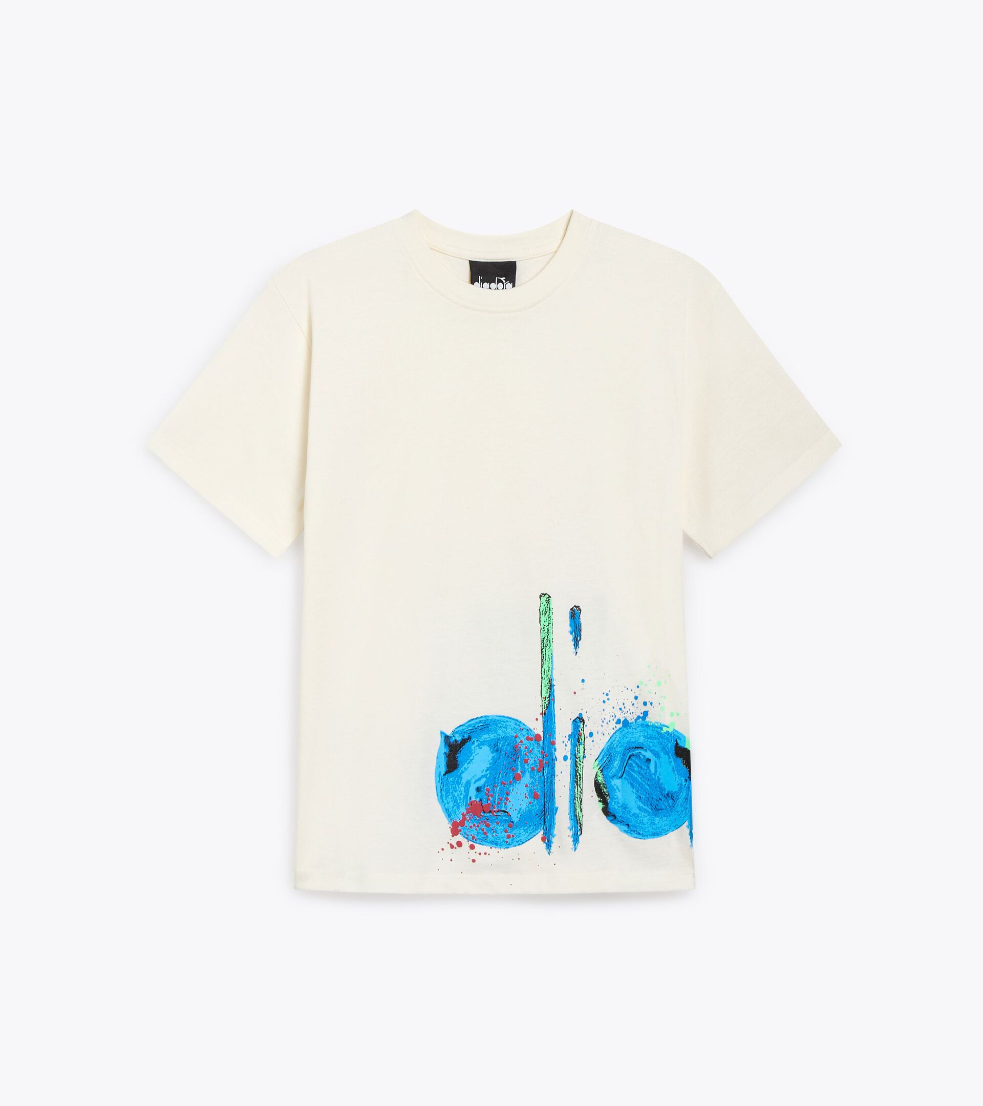 Camiseta de algodón - Niño JB. T-SHIRT SS LOGO NUBA CREMA - Diadora