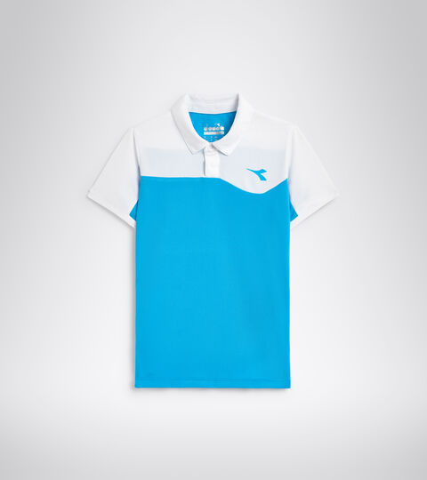 Tennis polo shirt - Junior J. POLO COURT ROYAL FLUO - Diadora