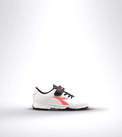 Fußballschuh für harte Böden oder Kunstrasen - Unisex Kind PICHICHI 3 TF JR VE BIANCO/NERO/ROSSO FLUO - Diadora