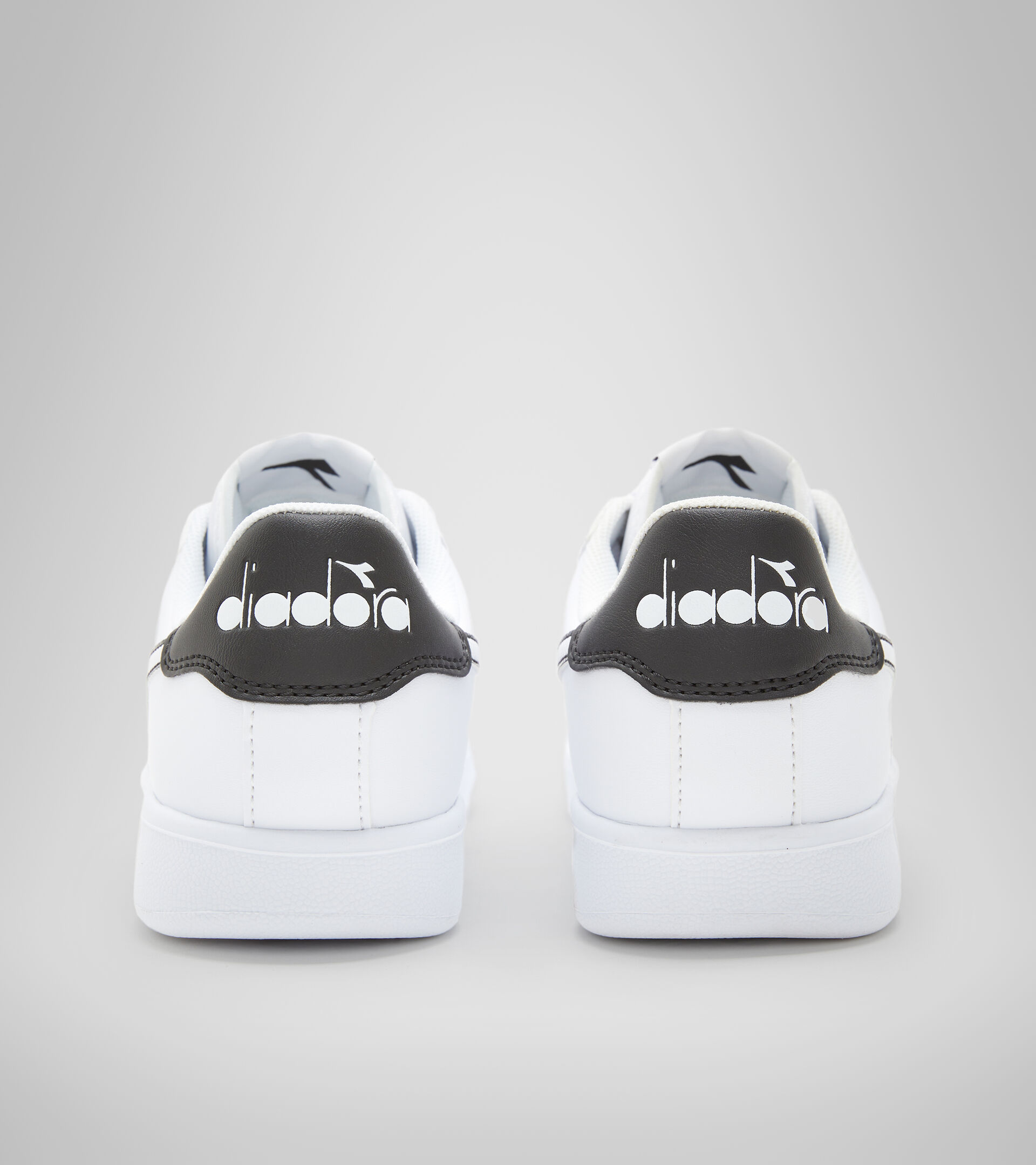 Sports shoes - Youth 8-16 years GAME P GS WHITE/WHITE/BLACK - Diadora