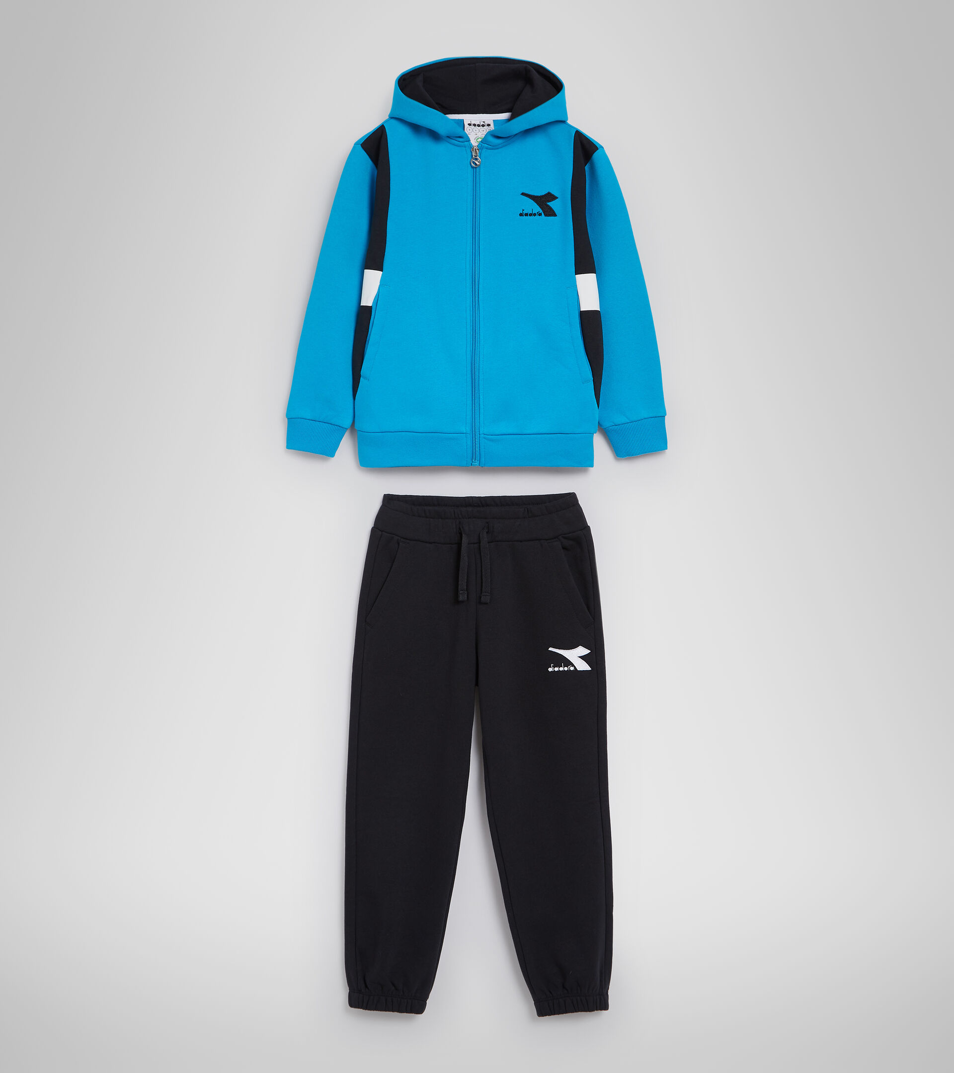 Tracksuit - Kids JB.TRACKSUIT HD FZ HOOPLA SKY-BLUE DANUBE - Diadora