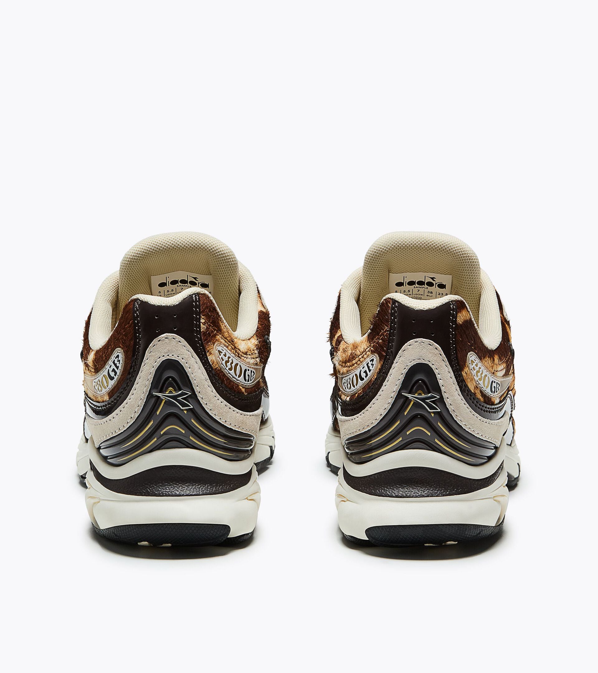 Leather Sneaker - Retro-Running Style - All-gender MYTHOS PROPULSION 280 JUNGLE BLACK COFFEE - Diadora