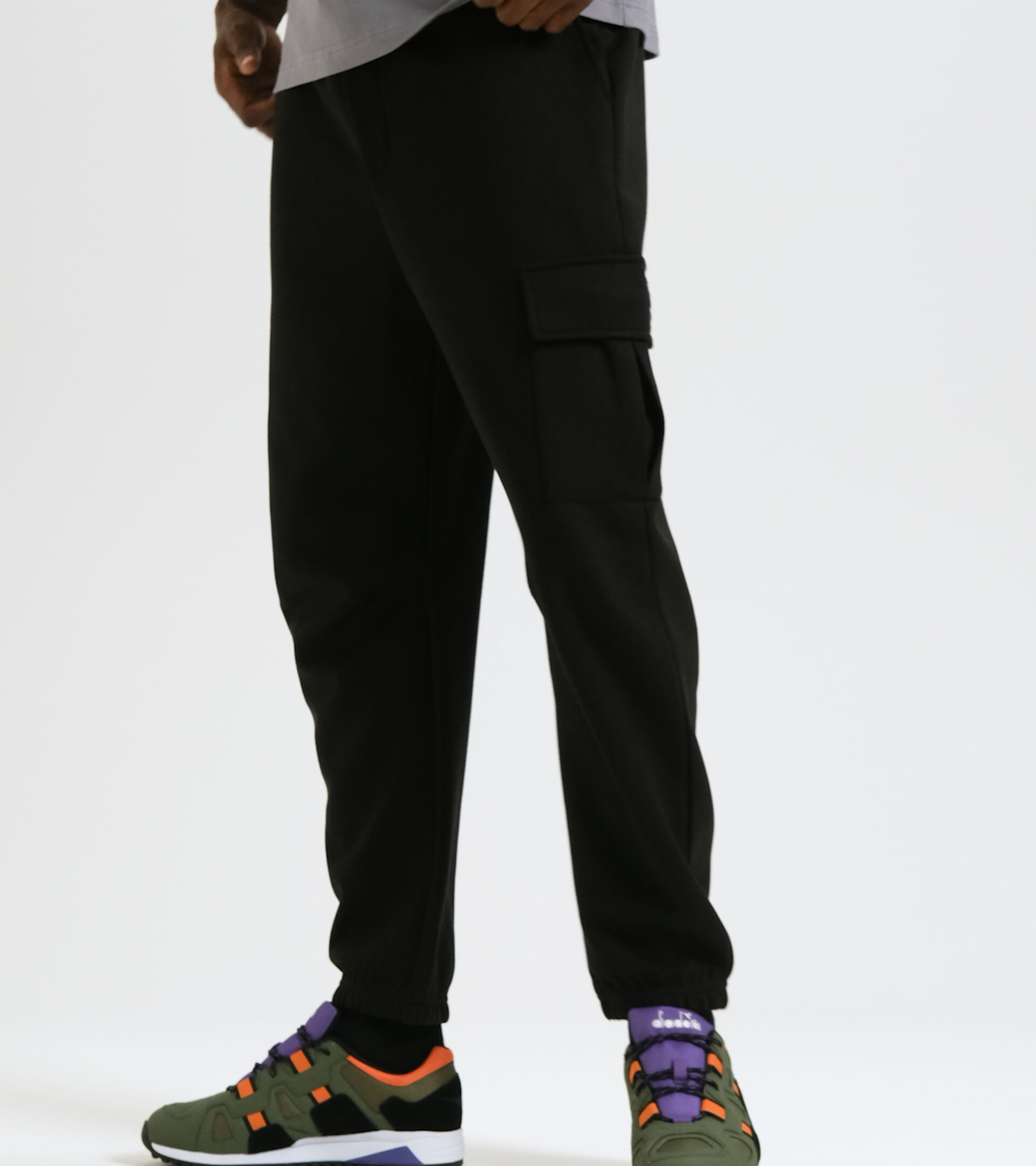 Sports trousers - Men PANT URBANITY BLACK - Diadora