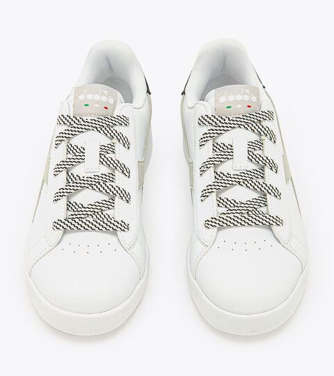 GAME P ACE GS, WHITE/DAWN BLUE Sports shoes - Youth 8-16 years GAME P ACE GS WHITE/DAWN BLUE - Diadora