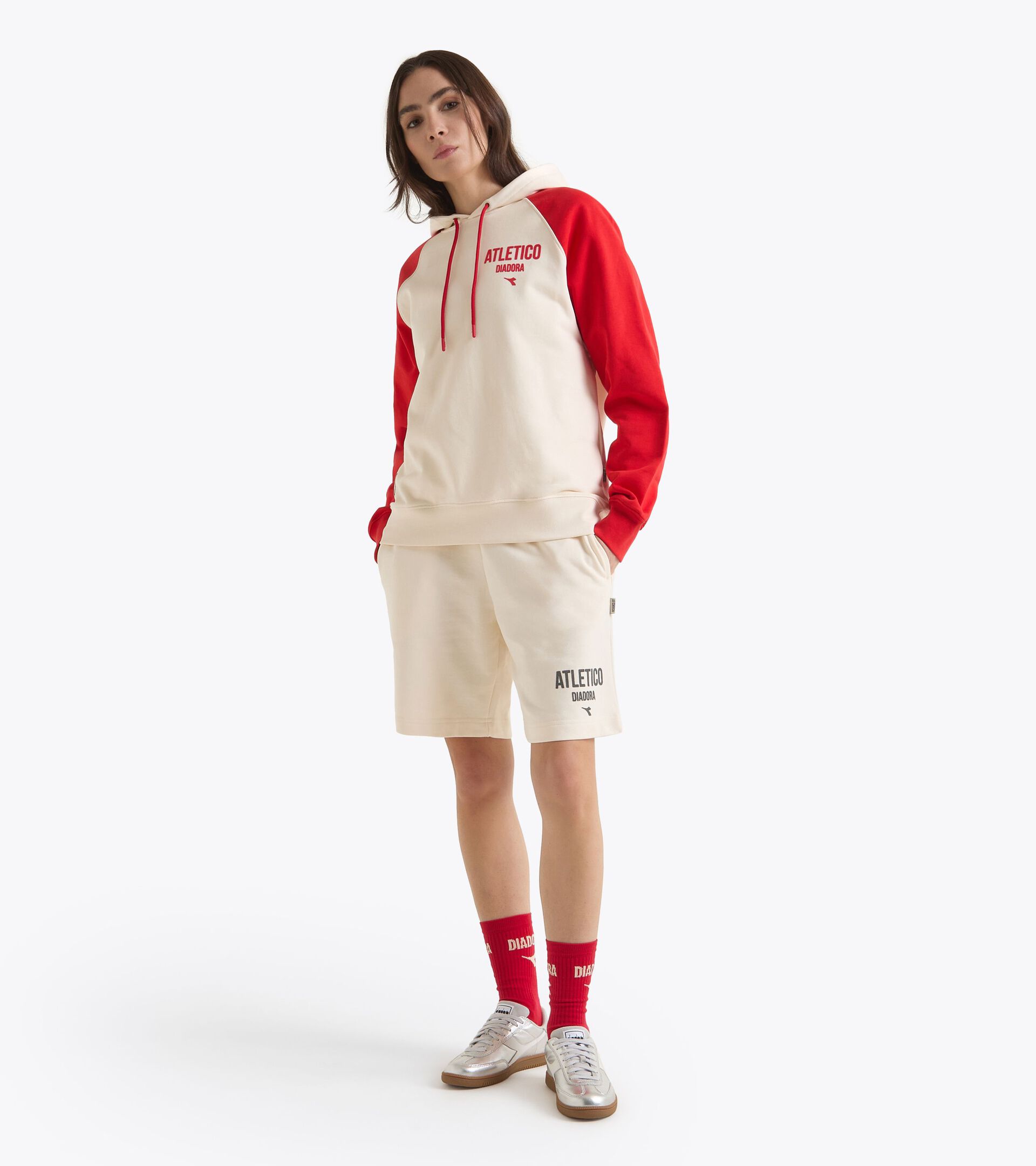 Legacy hoodie - Made in Italy - All-gender HOODIE LEGACY WHITE ALYSSUM - Diadora
