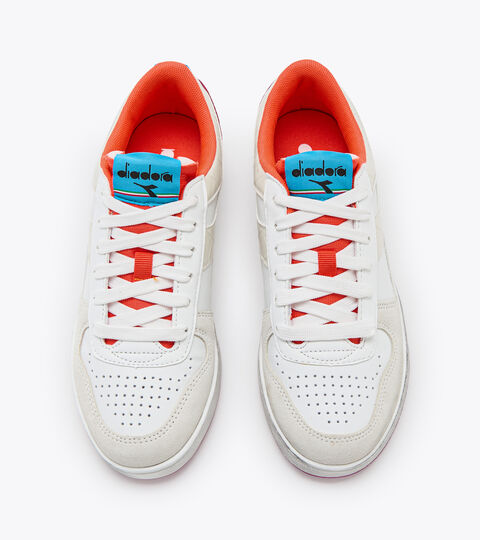 MAGIC BASKET LOW CROCO WN, BLC/CENTAUREE BLEUET/VT DAIQUI Chaussures de sport - Femme MAGIC BASKET LOW CROCO WN BLC/CENTAUREE BLEUET/VT DAIQUI - Diadora