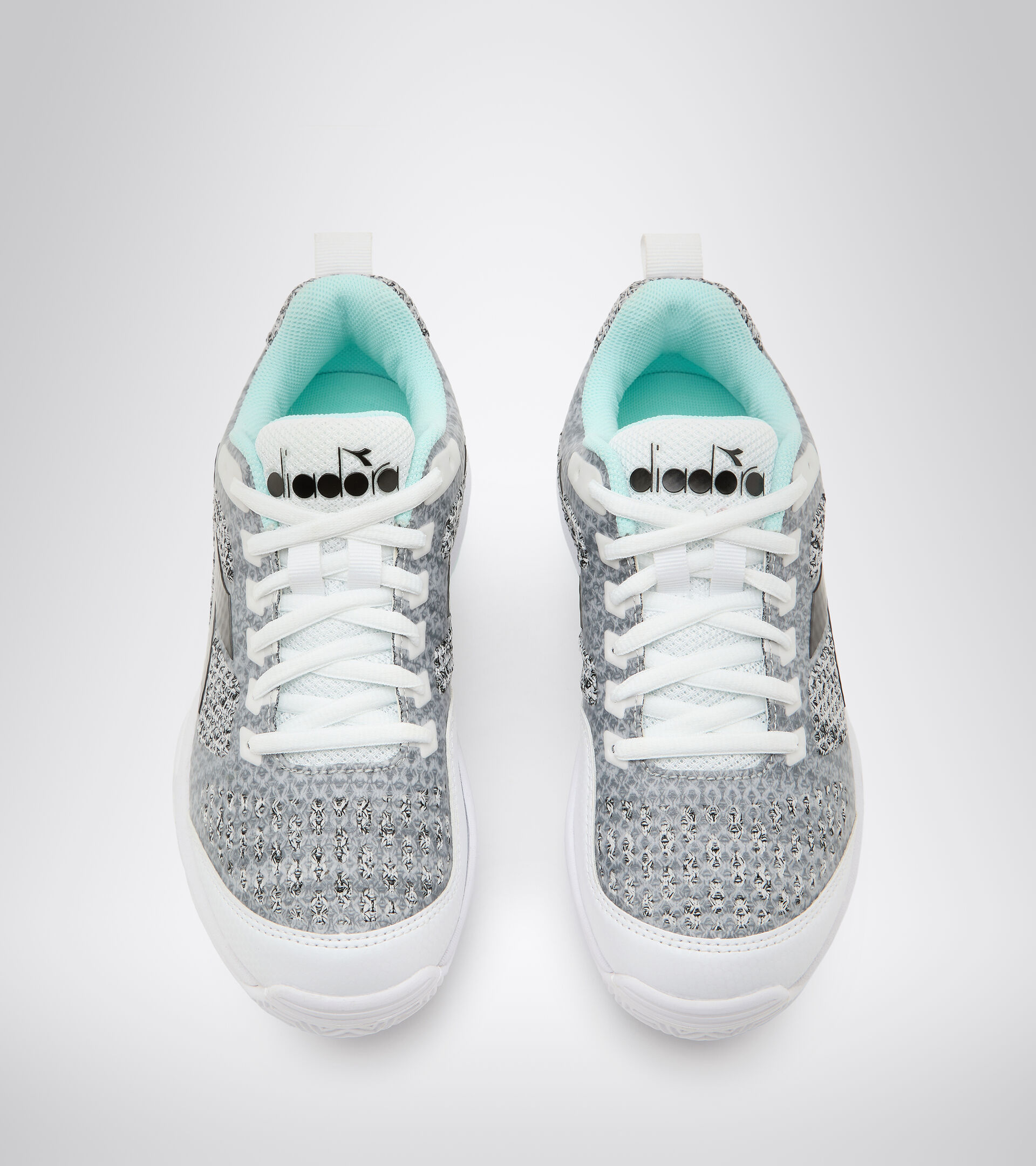 Chaussures de tennis pour terrains en terre battue - Femme S.SHOT 2 W CLAY BLANC/GRIS ACIER/BLEU TEINTE - Diadora