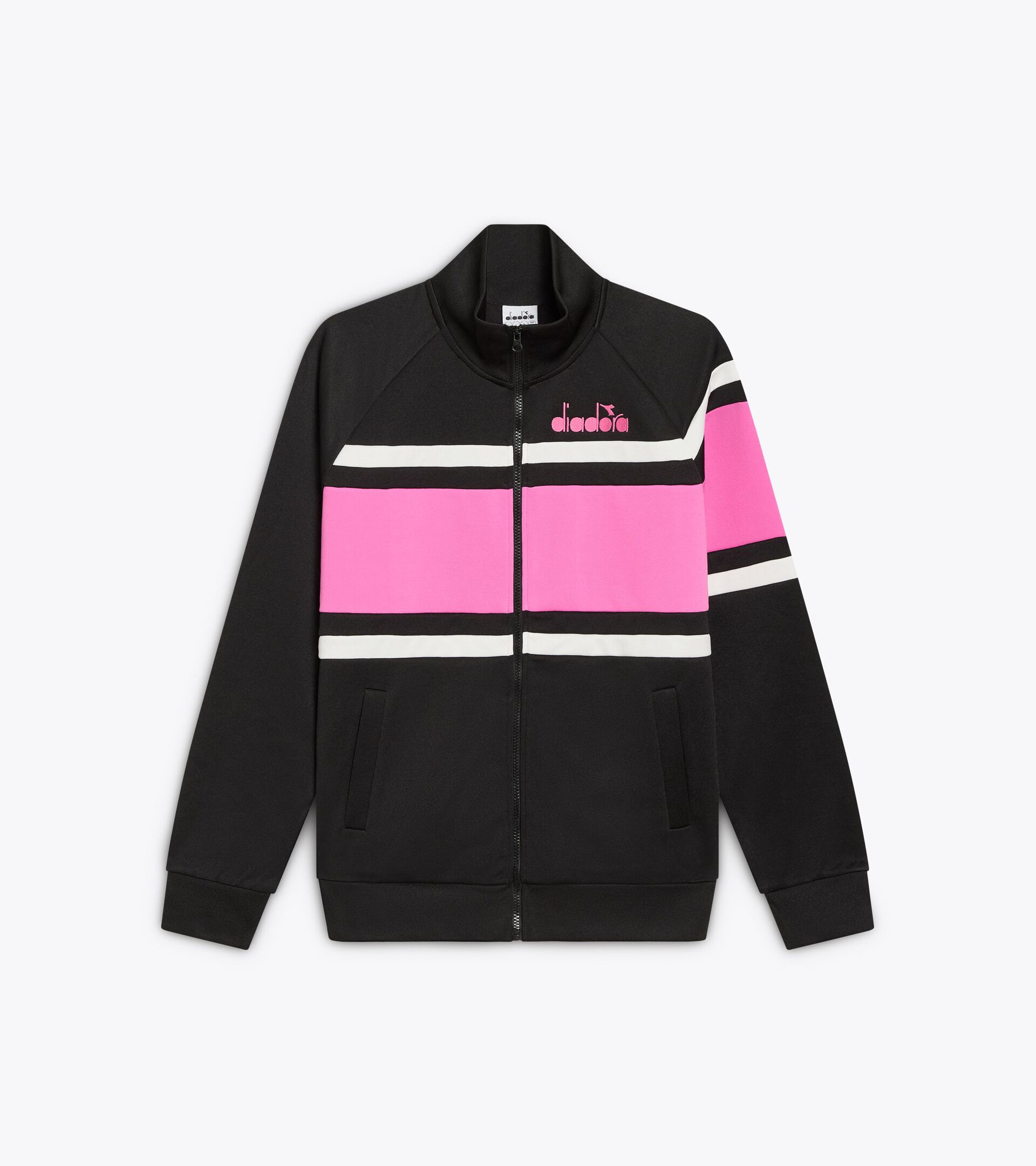 Sportjacke im 80er-Jahre-Stil - Für alle Geschlechter JACKET 80S SCHWARZ - Diadora
