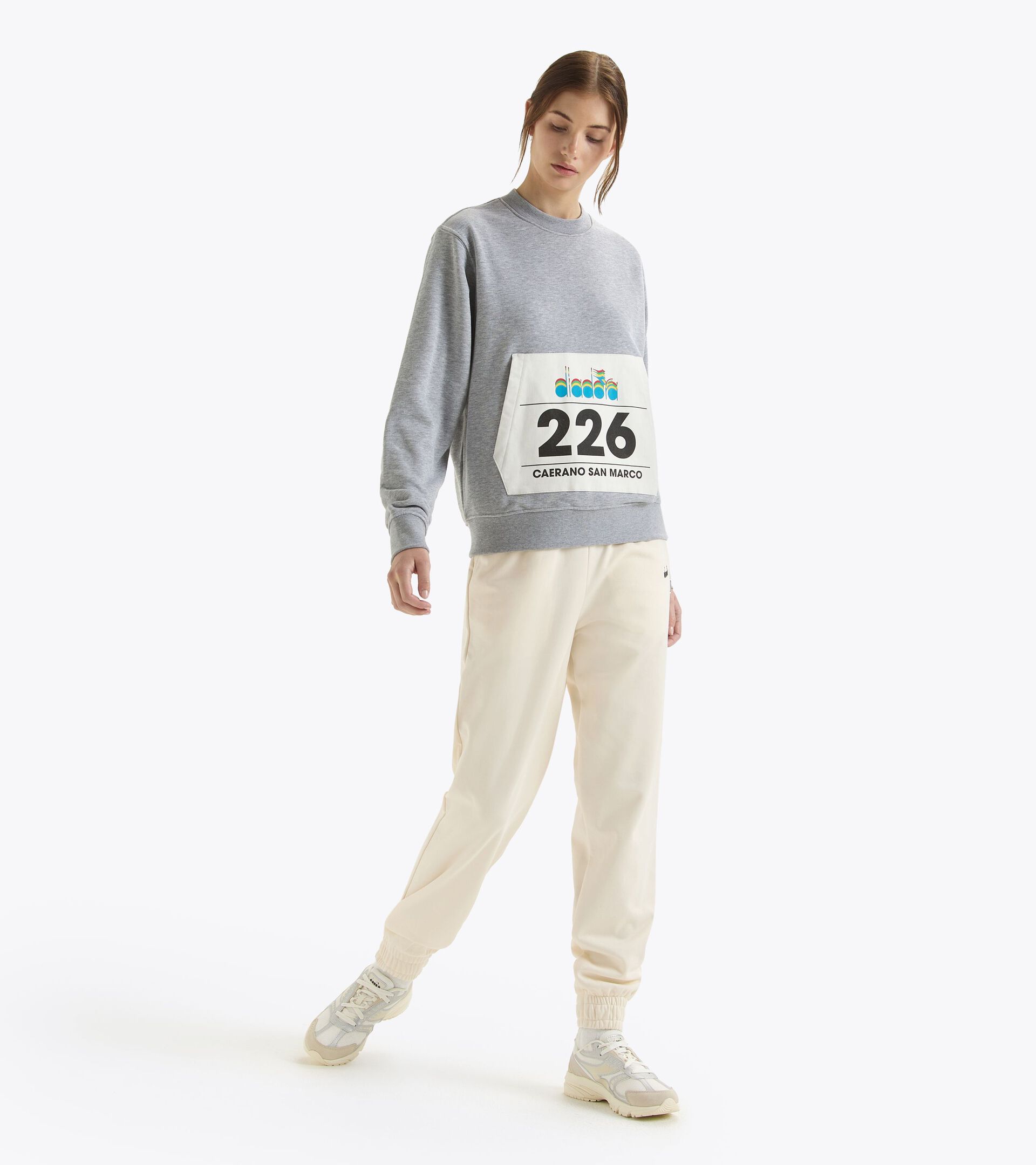 Crewneck sweatshirt - Gender Neutral SWEATSHIRT CREW G.D. 1984 (226) HIGH RISE MELANGE - Diadora