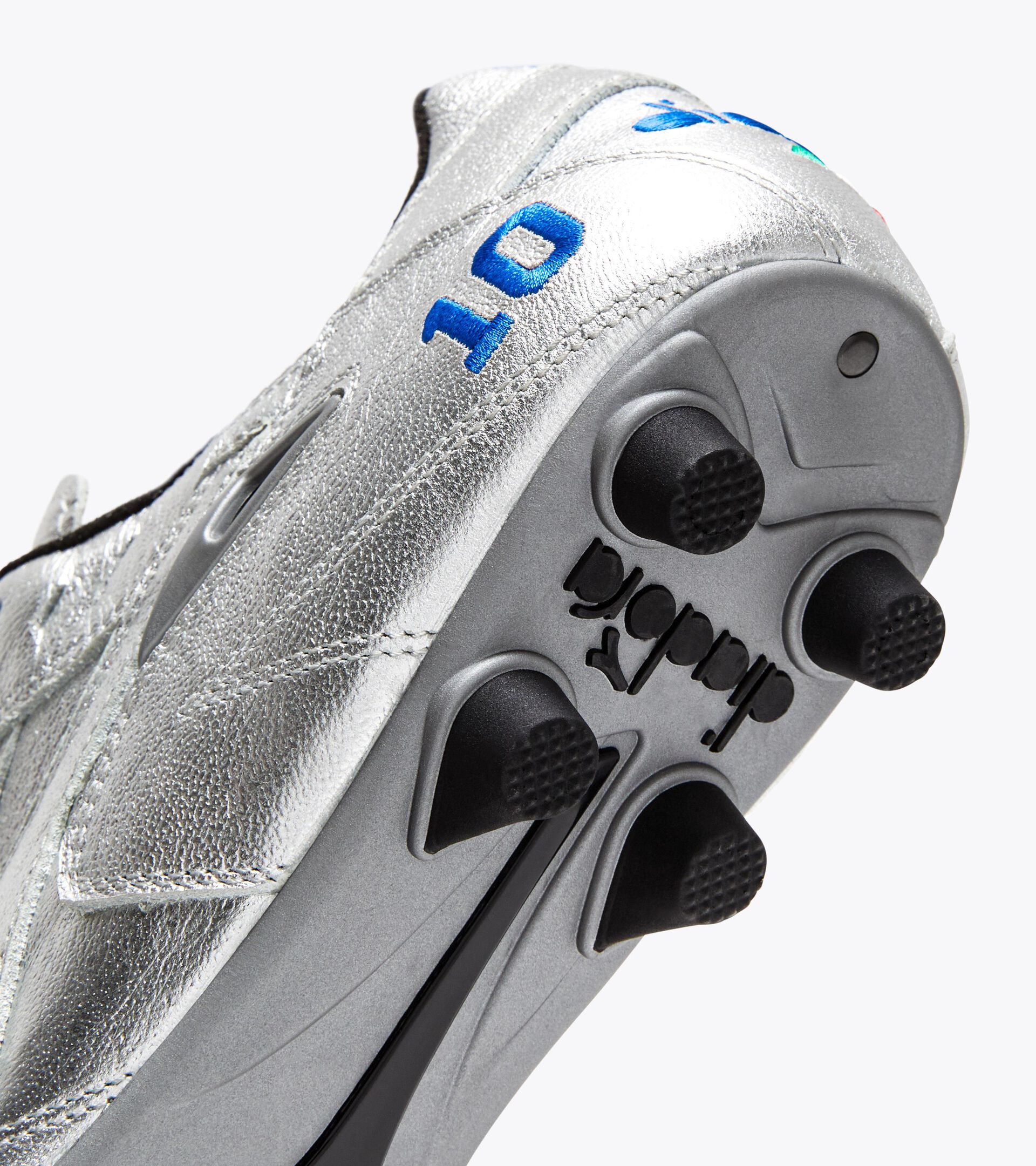 Made In Italy calcio boots for firm ground - Men's M.WINNER  ITA OG 94 LT+  MDPU SILVER DD - Diadora