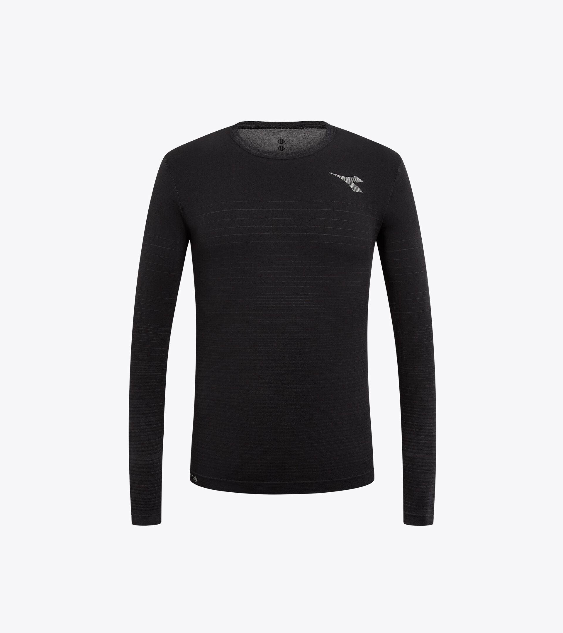 Long-sleeved, technical t-shirt for temperature control -  Running - Men’s
 LS T-SHIRT STRATOUNO BLACK - Diadora