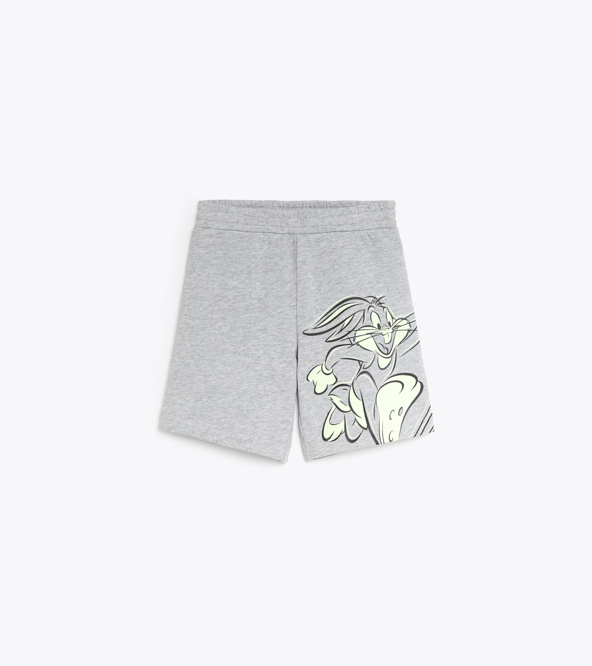 Cotton bermuda shorts - Kids JU.BERMUDA WB LIGHT MIDDLE GRAY MELANGE - Diadora