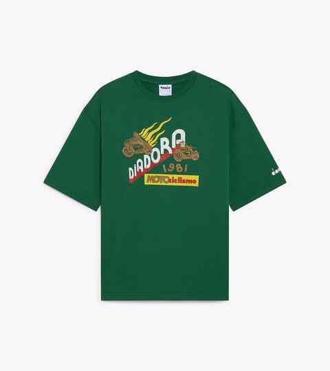 Camiseta de algod&oacute;n - Made in Italy - Para todos los g&eacute;neros T-SHIRT SS LEGACY I VERDE EDEN - Diadora