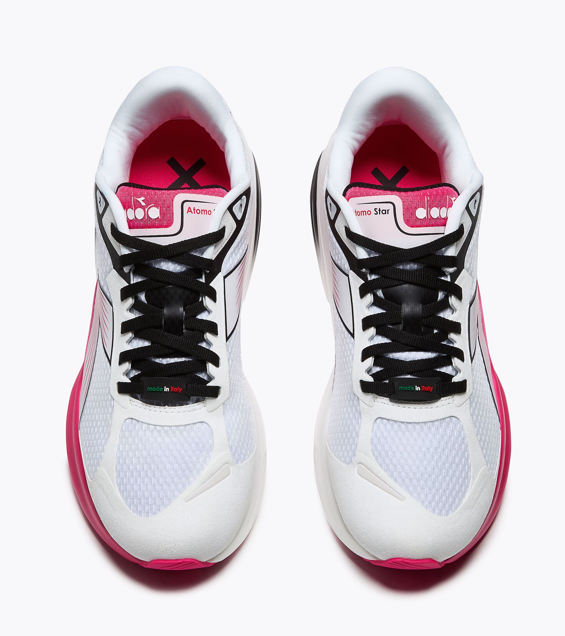 Dromo X Diadora: running Made in Italy ATOMO STAR DROMO WHITE /MEXICAN PINK - Diadora