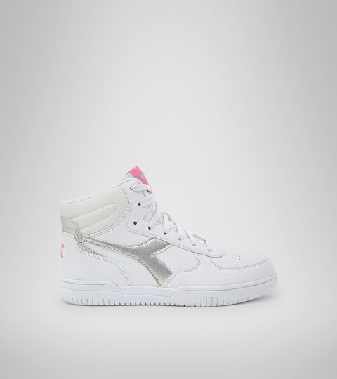 Footwear Sport BAMBINO RAPTOR MID GS BIANCO/ARGENTO Diadora
