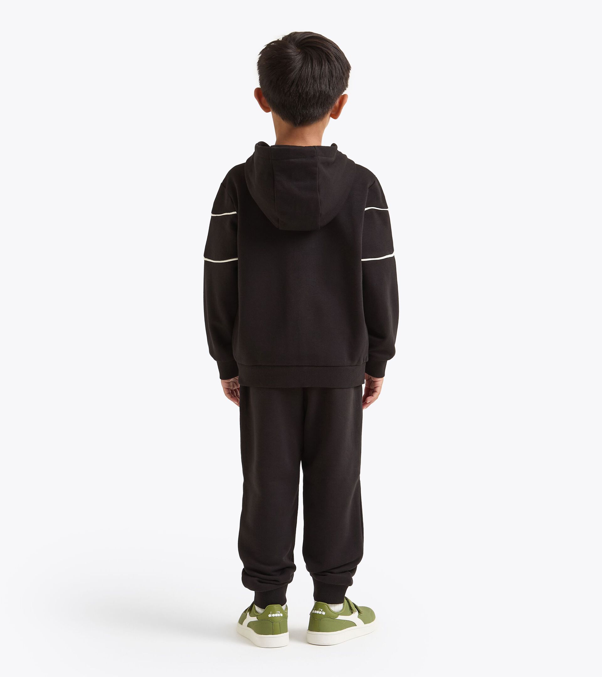 Set tuta in coordinato - Ragazzi e ragazze JU. TRACKSUIT HD FZ LOGO (FT) NERO - Diadora