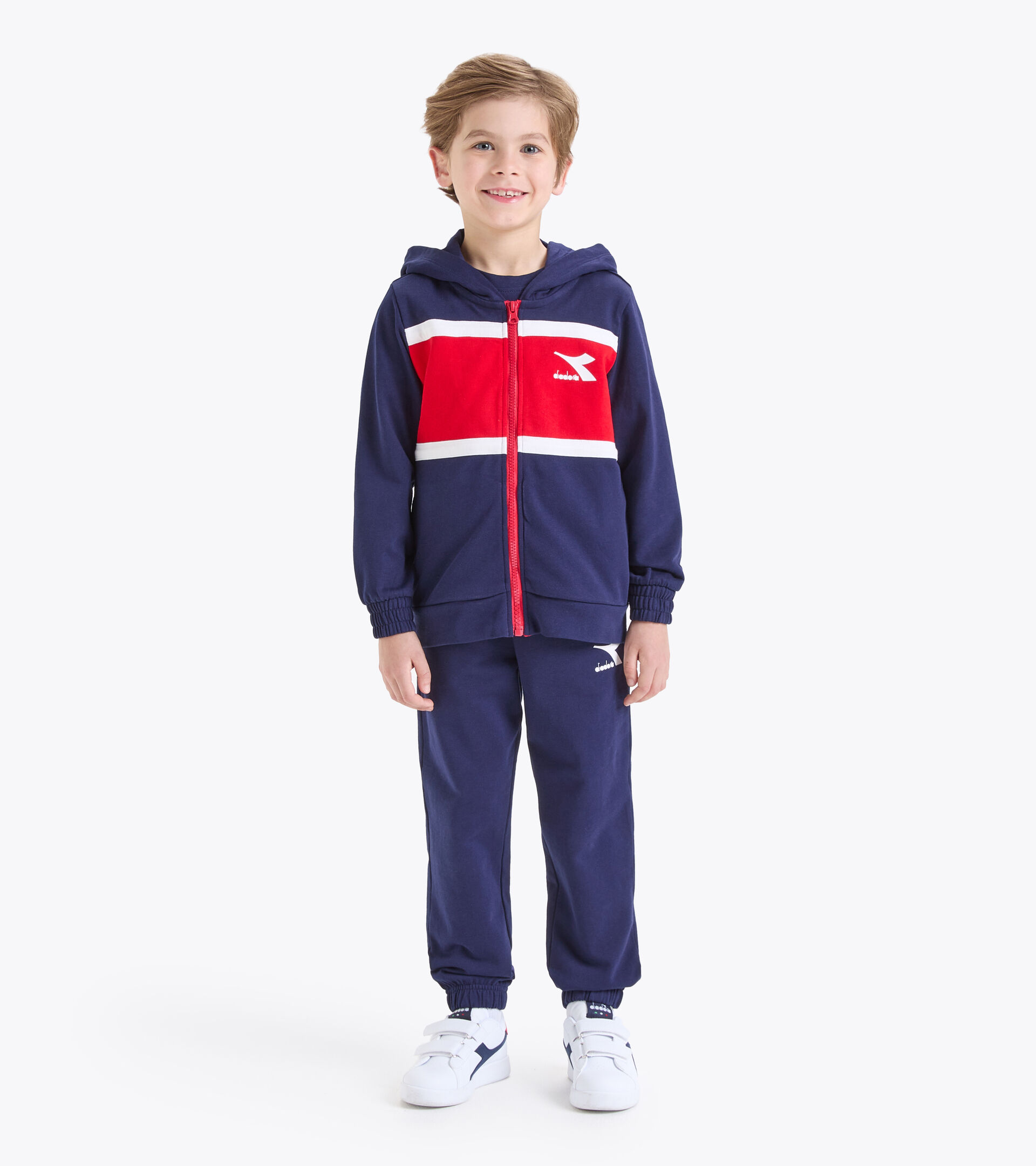 Tracksuit junior - Bambino JB.TRACKSUIT HD FZ BLU CLASSICO - Diadora