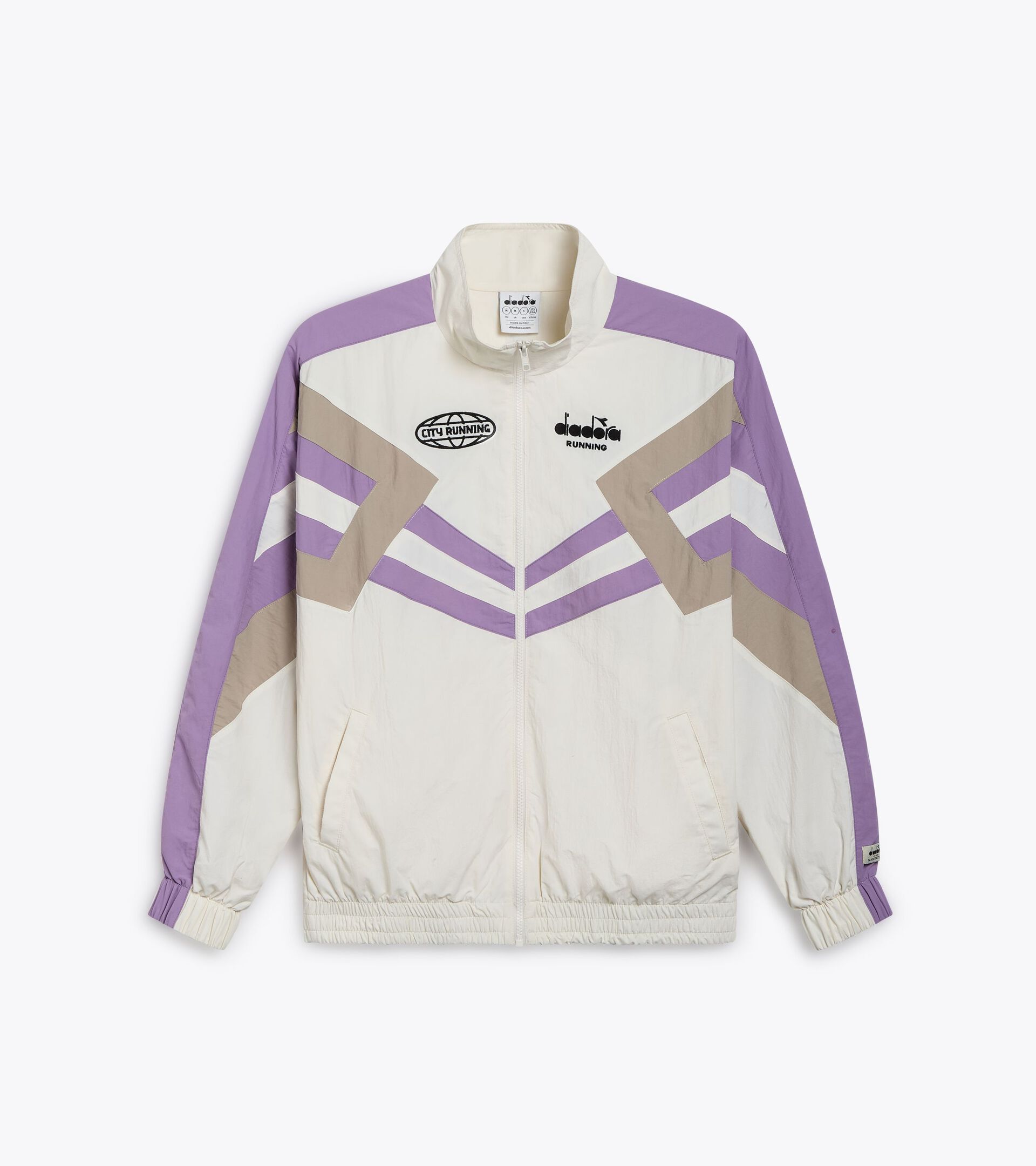 Track Jacket - Made in Italy - gender neutral TRACK JACKET MILL CITY BIANCO SOSPIRO - Diadora