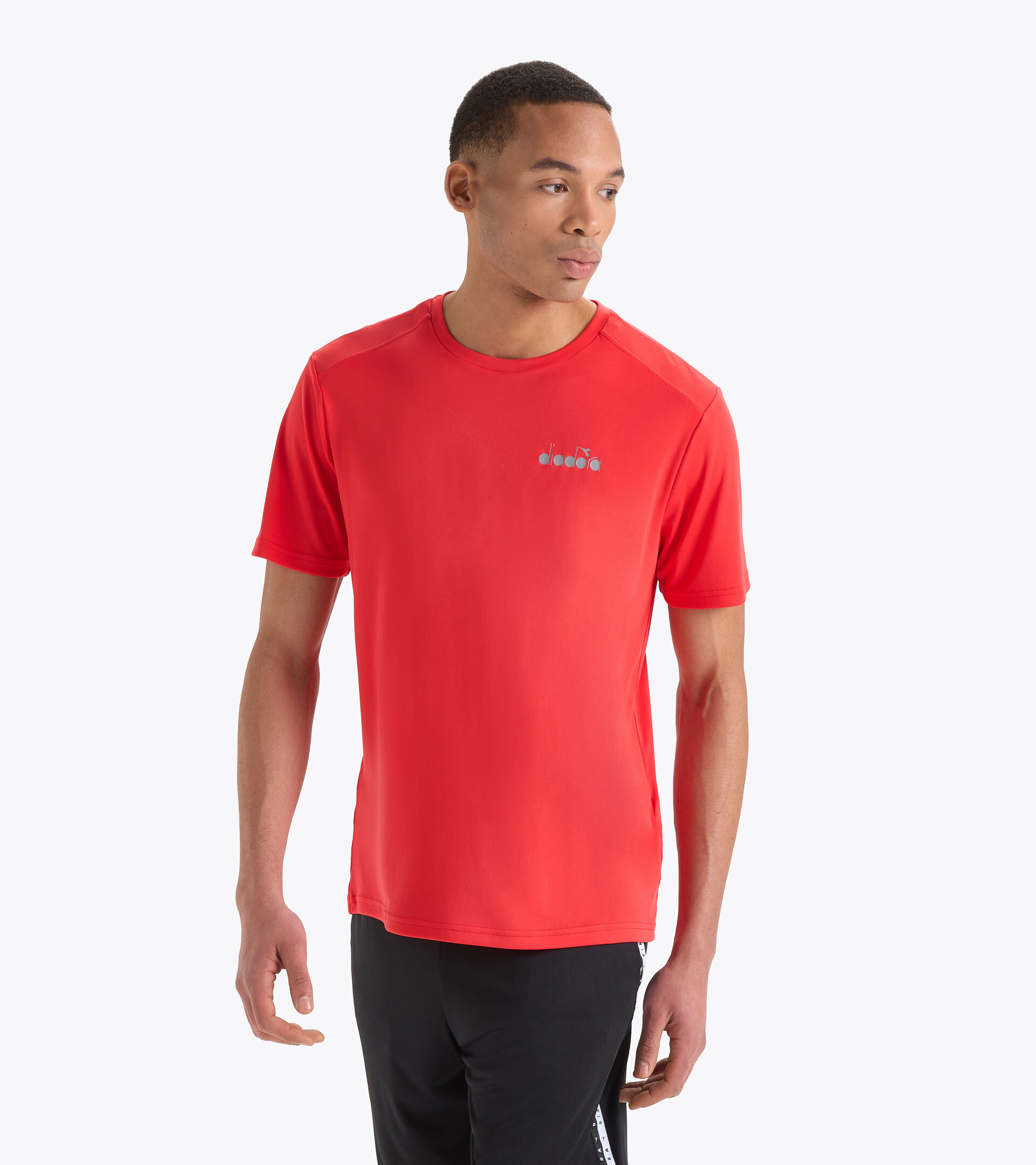 Running t-shirt - Men SS T-SHIRT RUN FER.RED ITALY - Diadora