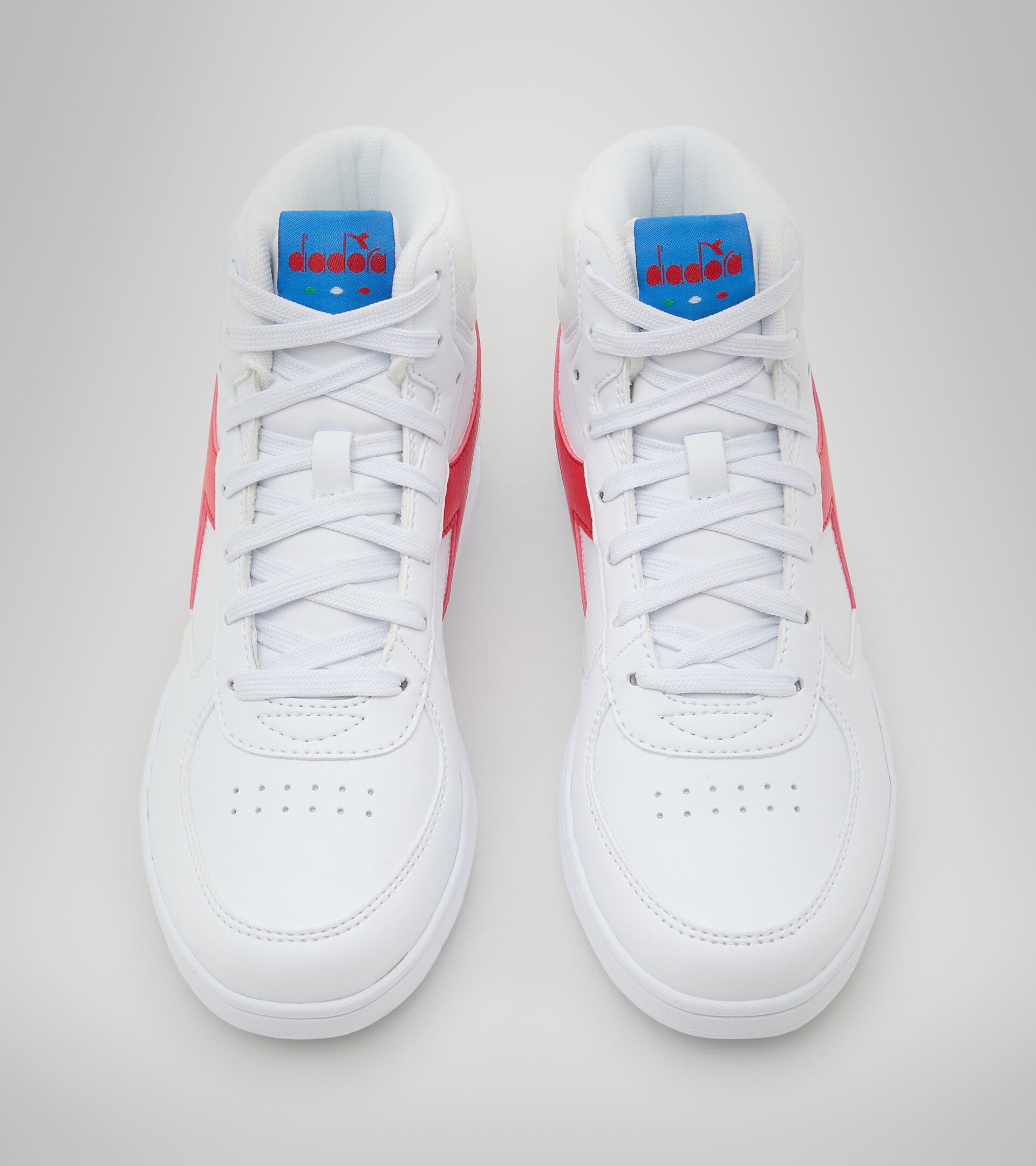 Footwear Sport BAMBINO RAPTOR MID GS BIANCO/TOMATO RED Diadora