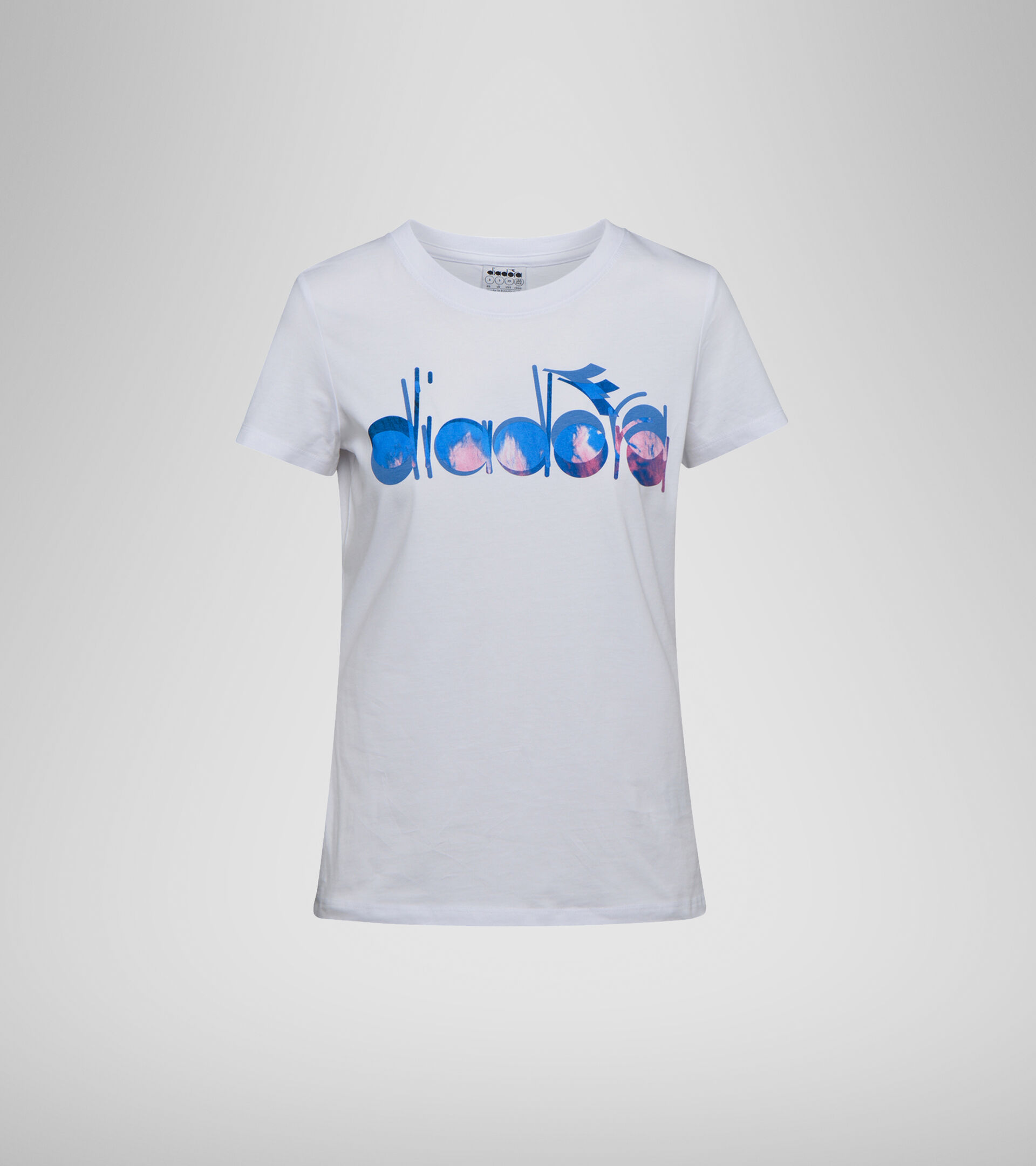 T-Shirt mit Logo - Damen L.T-SHIRT SS 5PALLE WALKER STRAHLEND WEISSE - Diadora