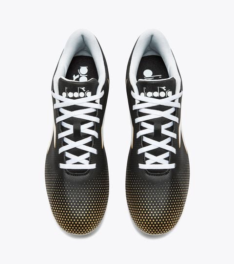 PICHICHI 7 MG14, BLACK/WHITE/GOLD Calcio boots for firm ground - Men's PICHICHI 7 MG14 BLACK/WHITE/GOLD - Diadora