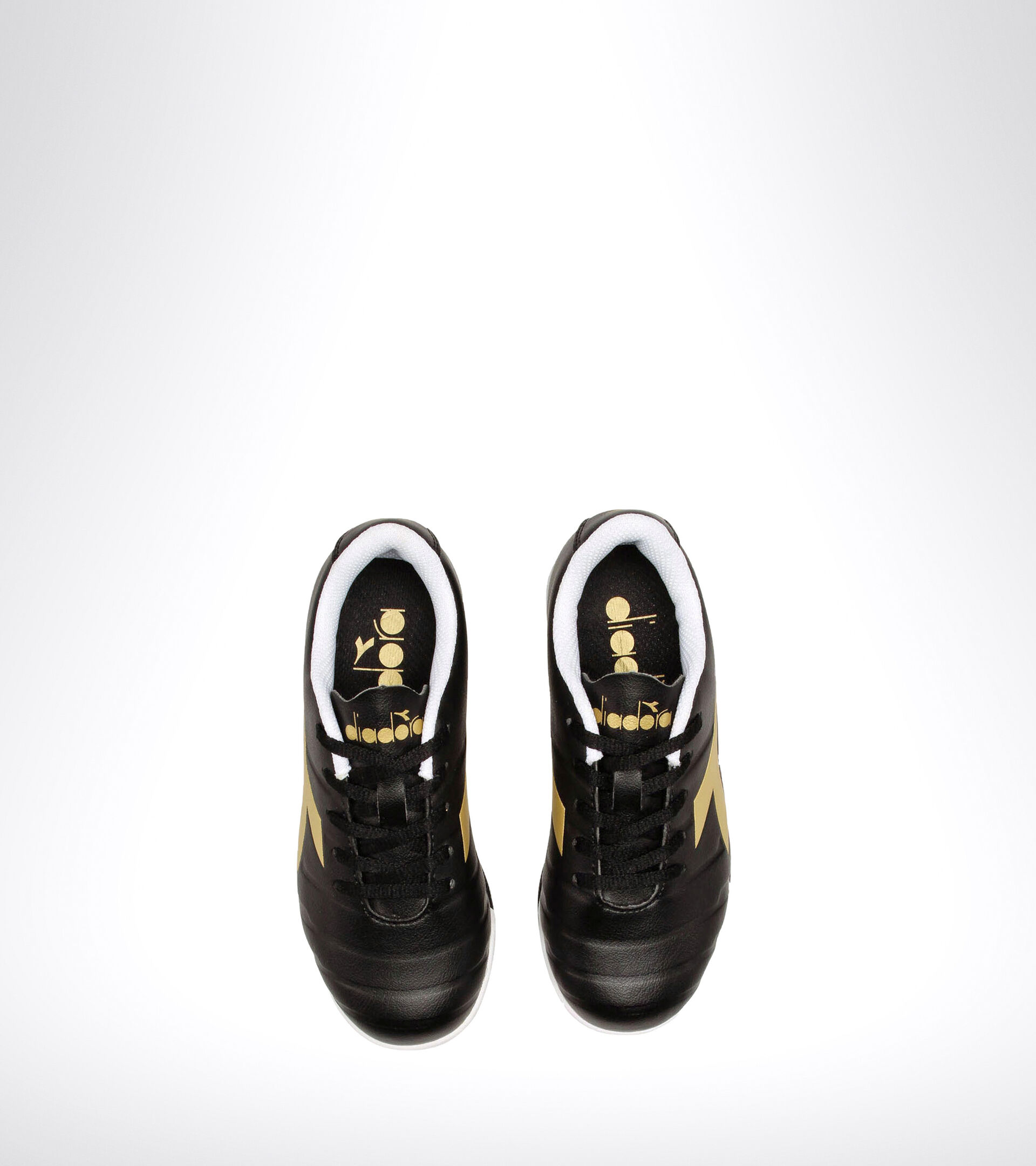 Hard ground and artificial turf football boot - Unisex kids PICHICHI 3 TF JR BLACK/WHITE/GOLD - Diadora