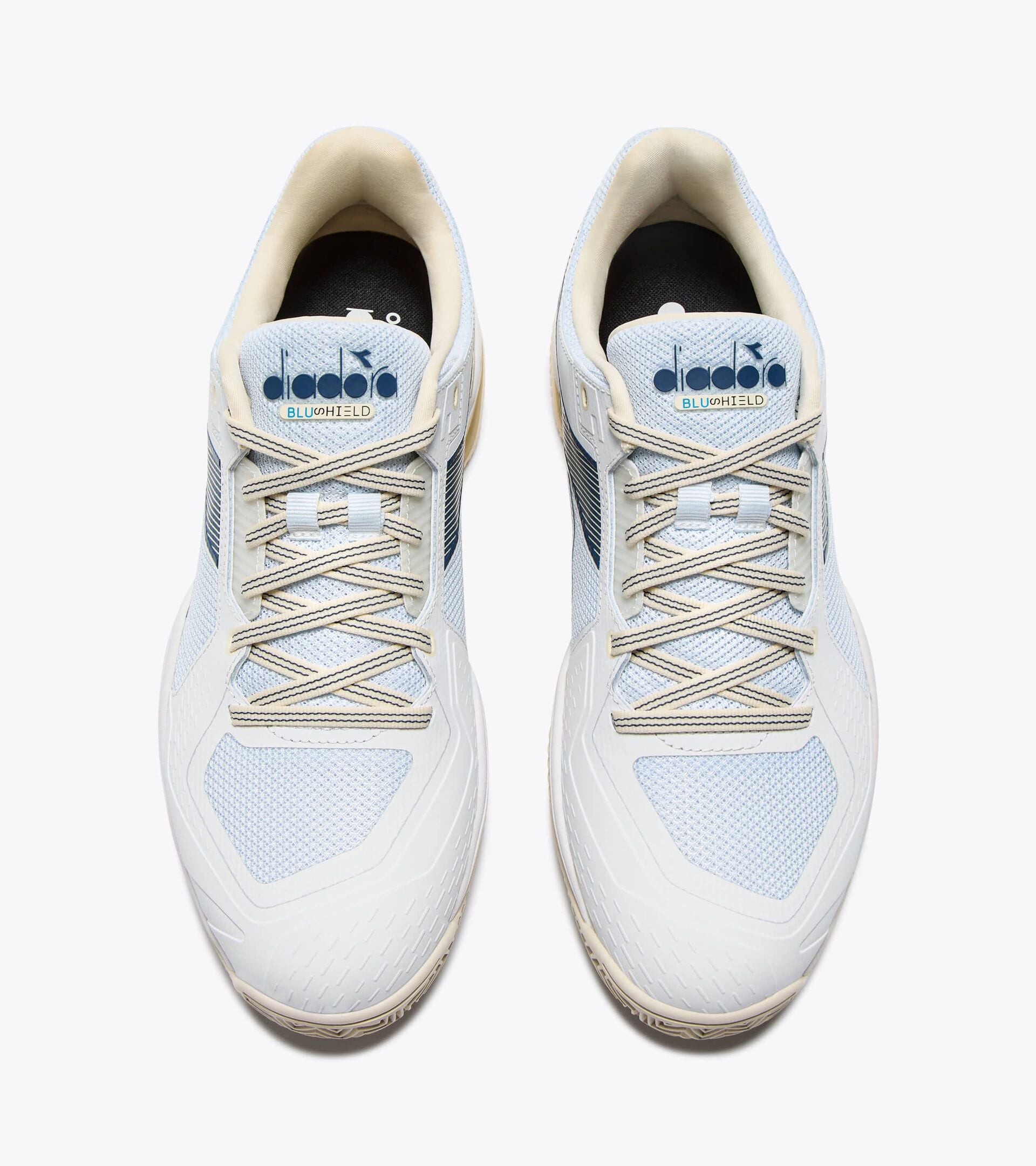 Tennis shoe for clay courts - Protection and cushioning - Men&rsquo;s BLUSHIELD TORNEO 3 CLAY WHT/ENSIGN BLUE/WHISPER WHT - Diadora